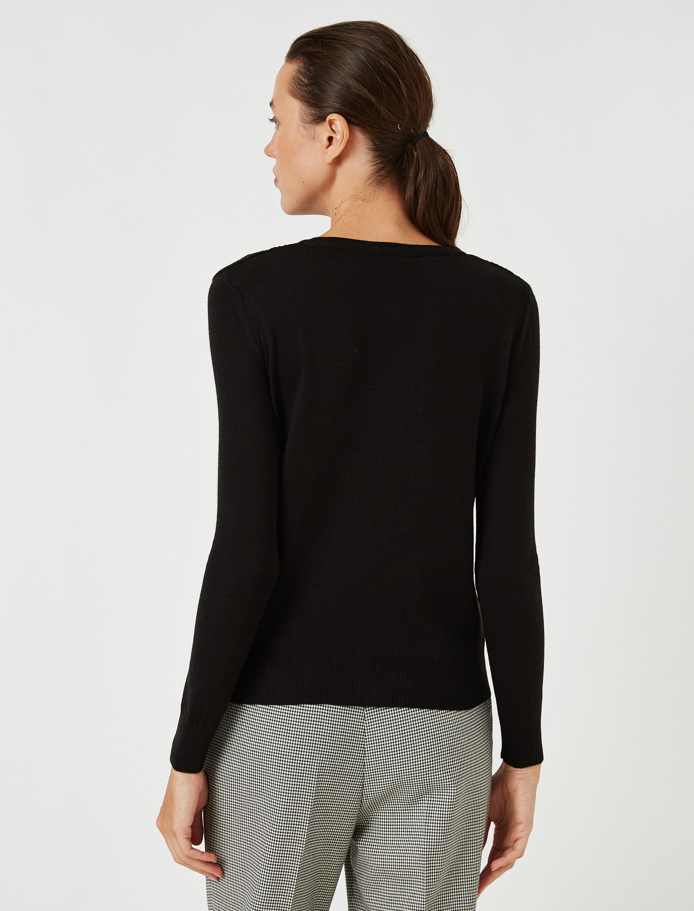   Saç Örgülü Triko Hırka