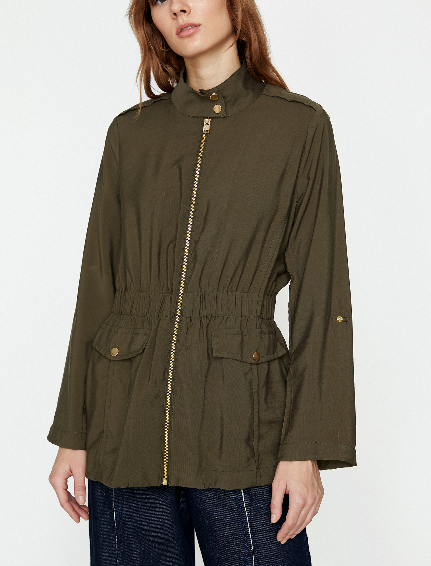   Fermuar Detaylı Parka