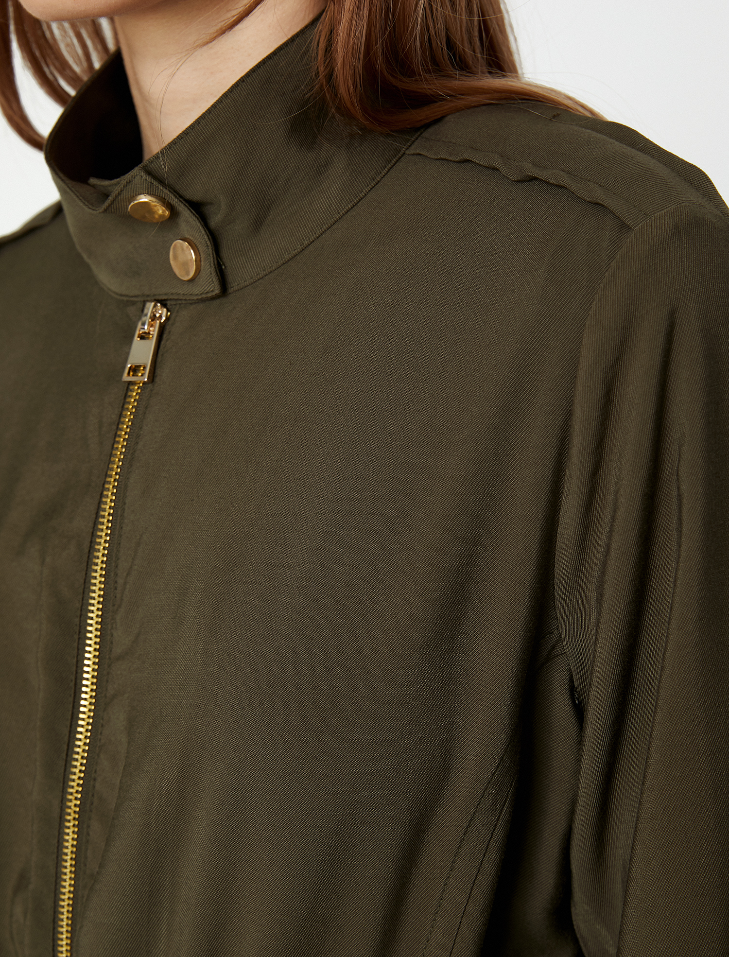   Fermuar Detaylı Parka