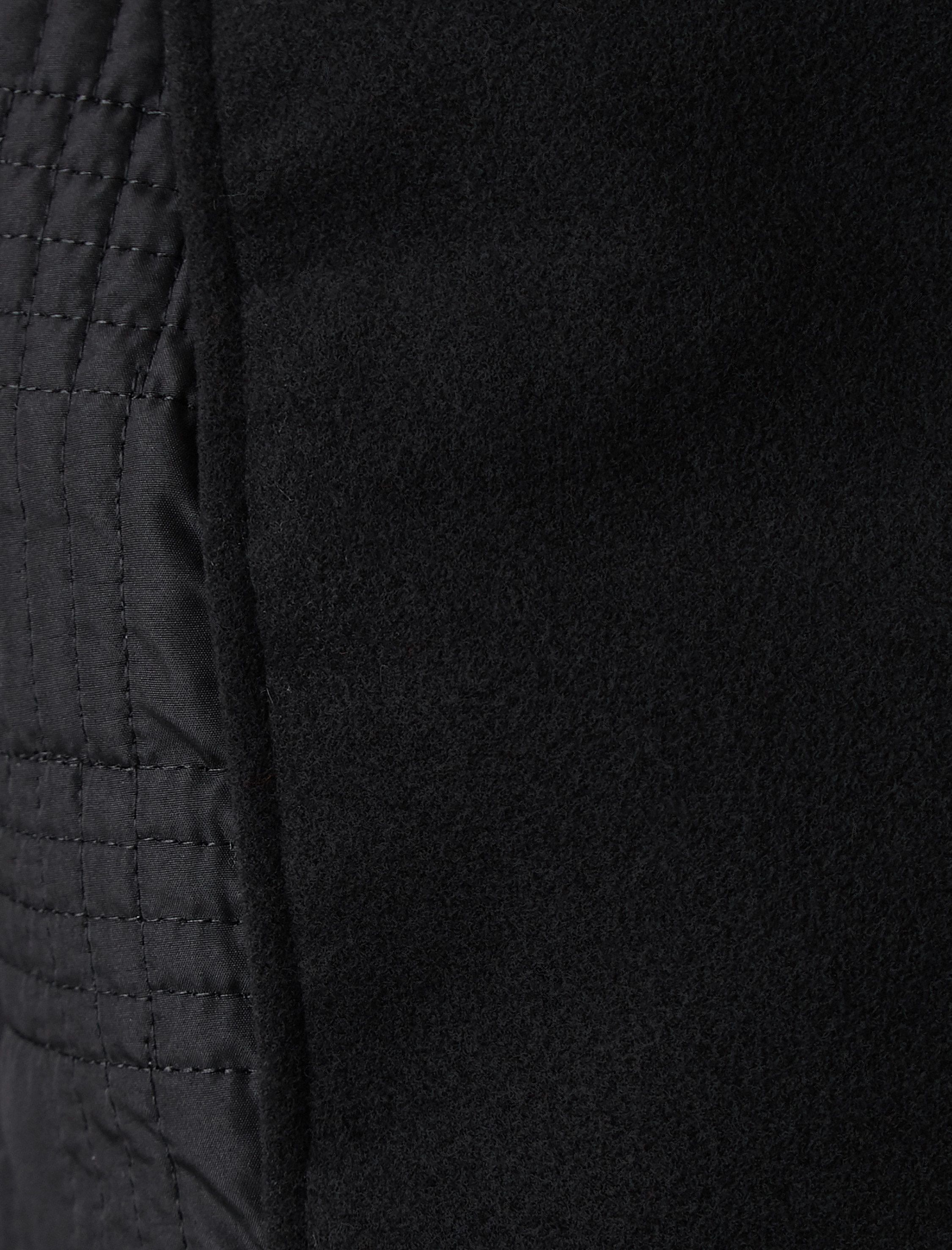   Fermuarlı Kaşe Kaban