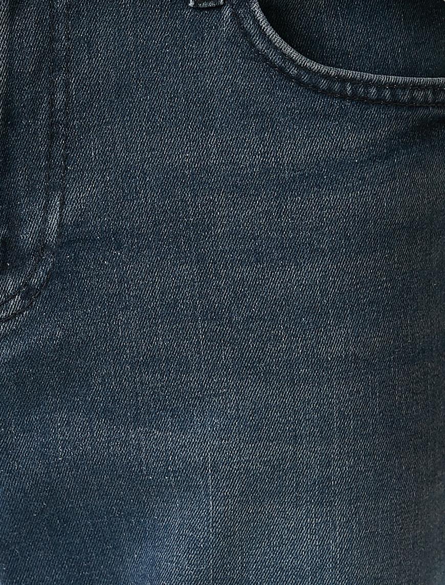   Katlamalı Denim Şort