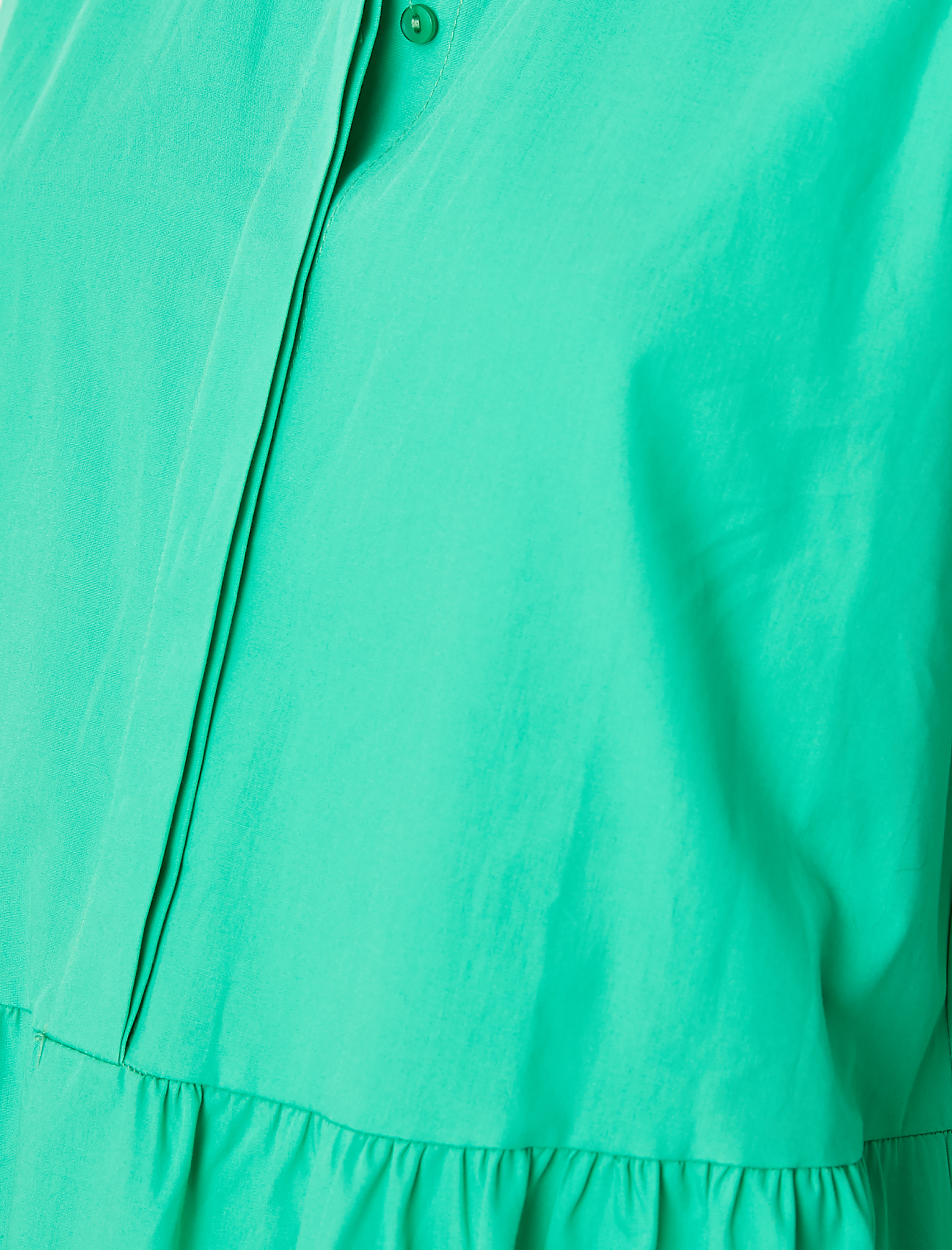   Poplin Mini Gömlek Elbise Kolsuz