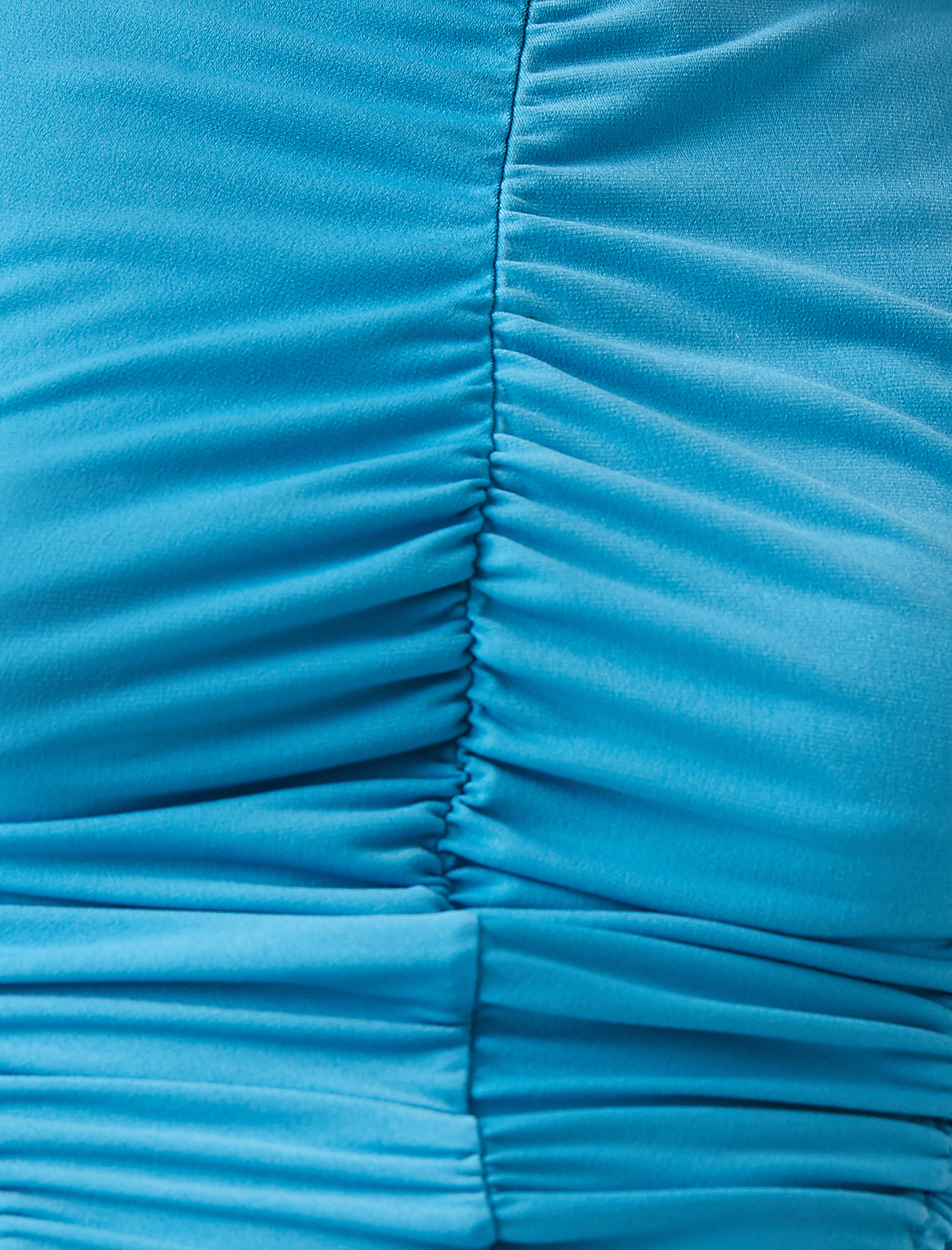   Halter Yaka Crop Üst Büzgülü