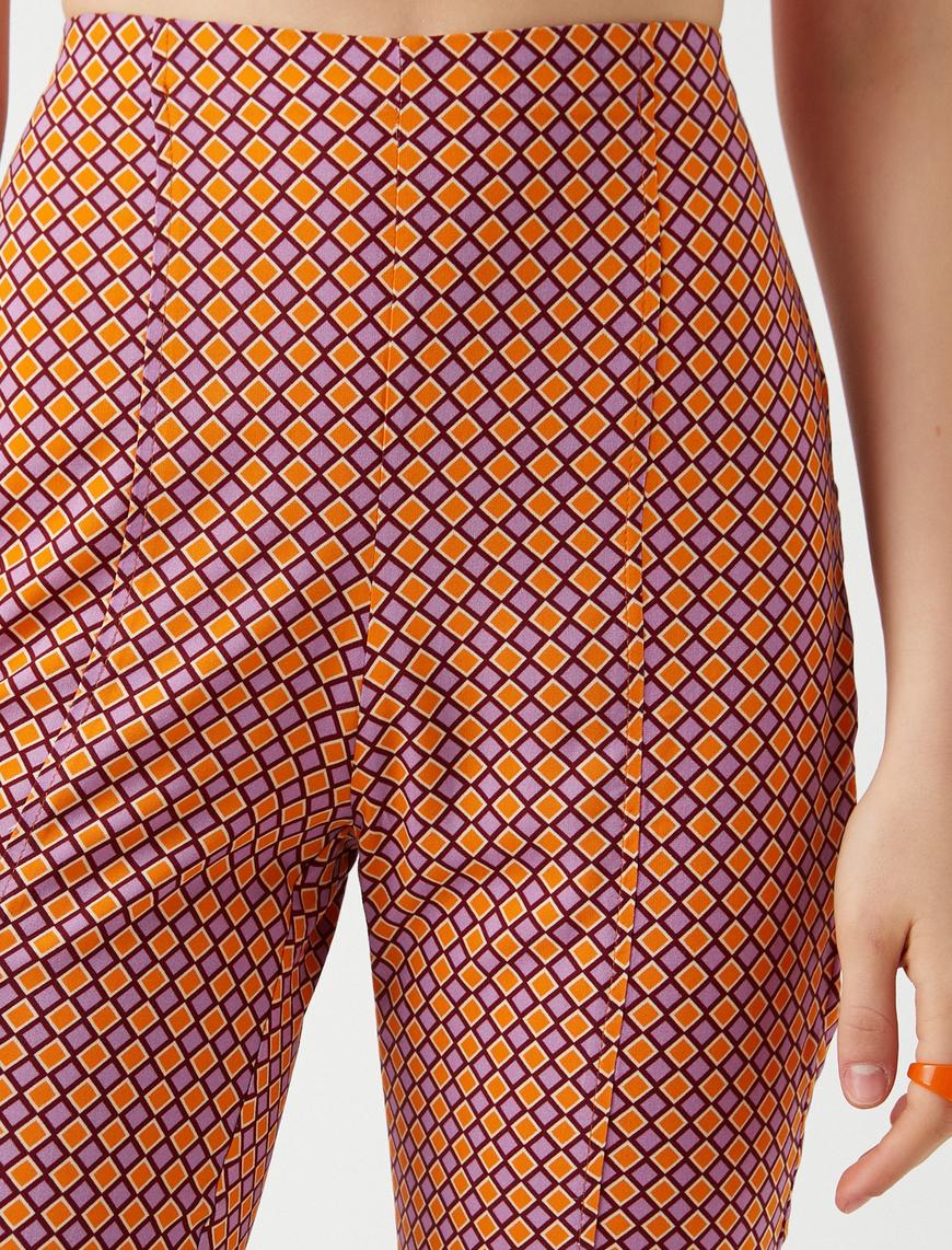   İspanyol Paça Yırtmaçlı Pantolon