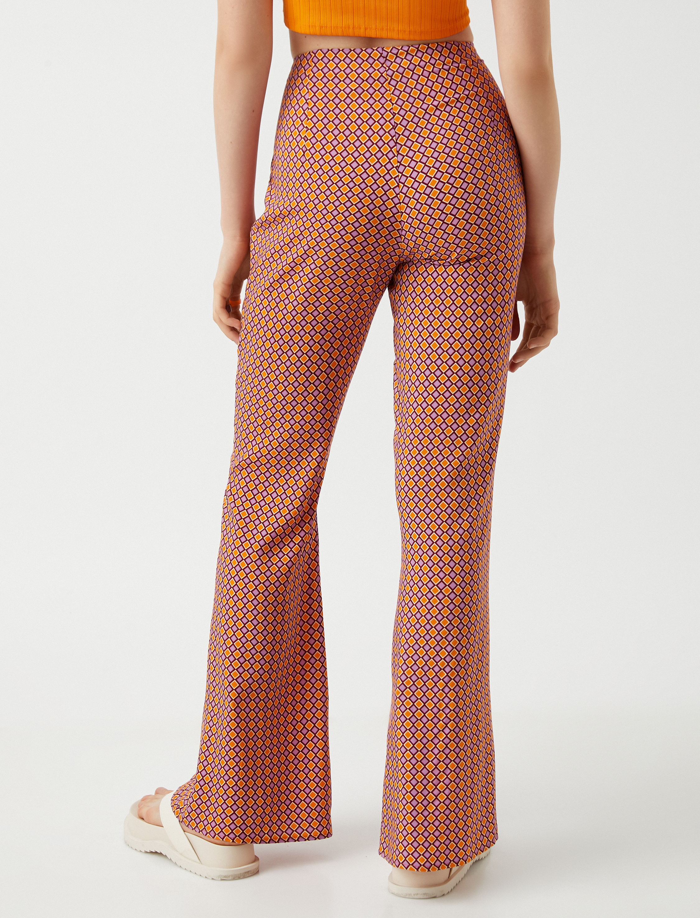   İspanyol Paça Yırtmaçlı Pantolon