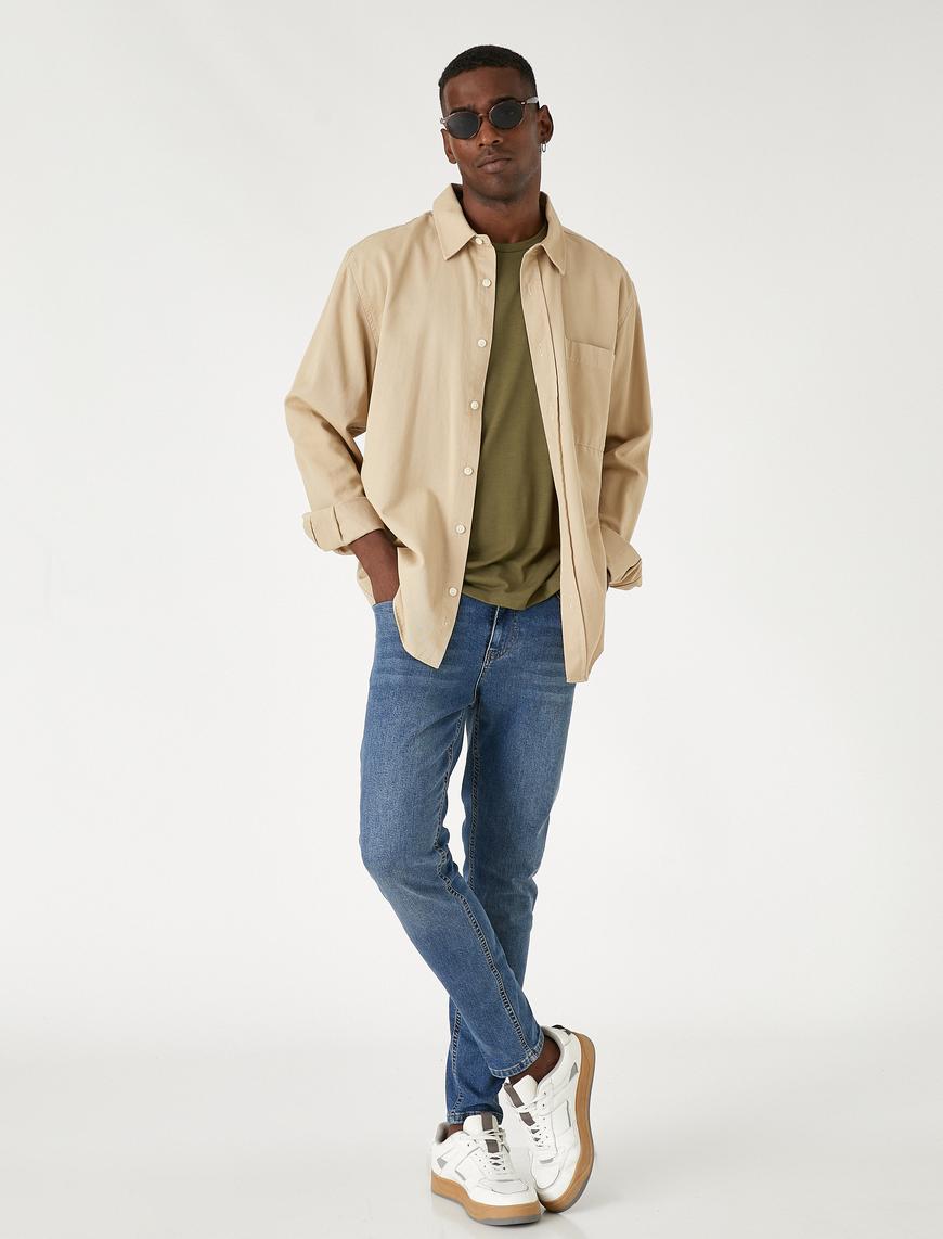   Skinny Fit Kot Pantolon - Michael Jean