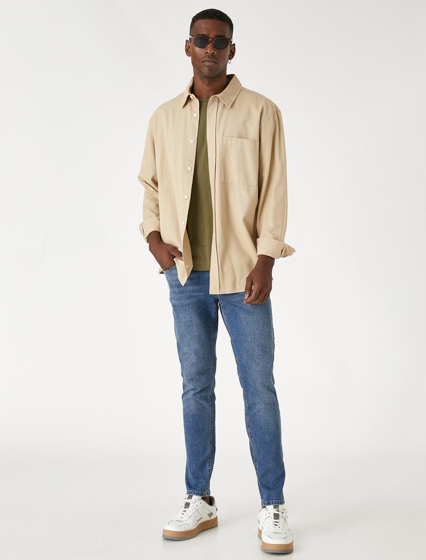   Skinny Fit Kot Pantolon - Michael Jean