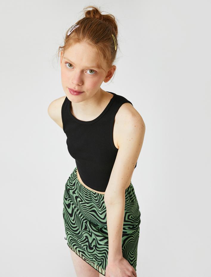  Halter Yaka Crop Atlet