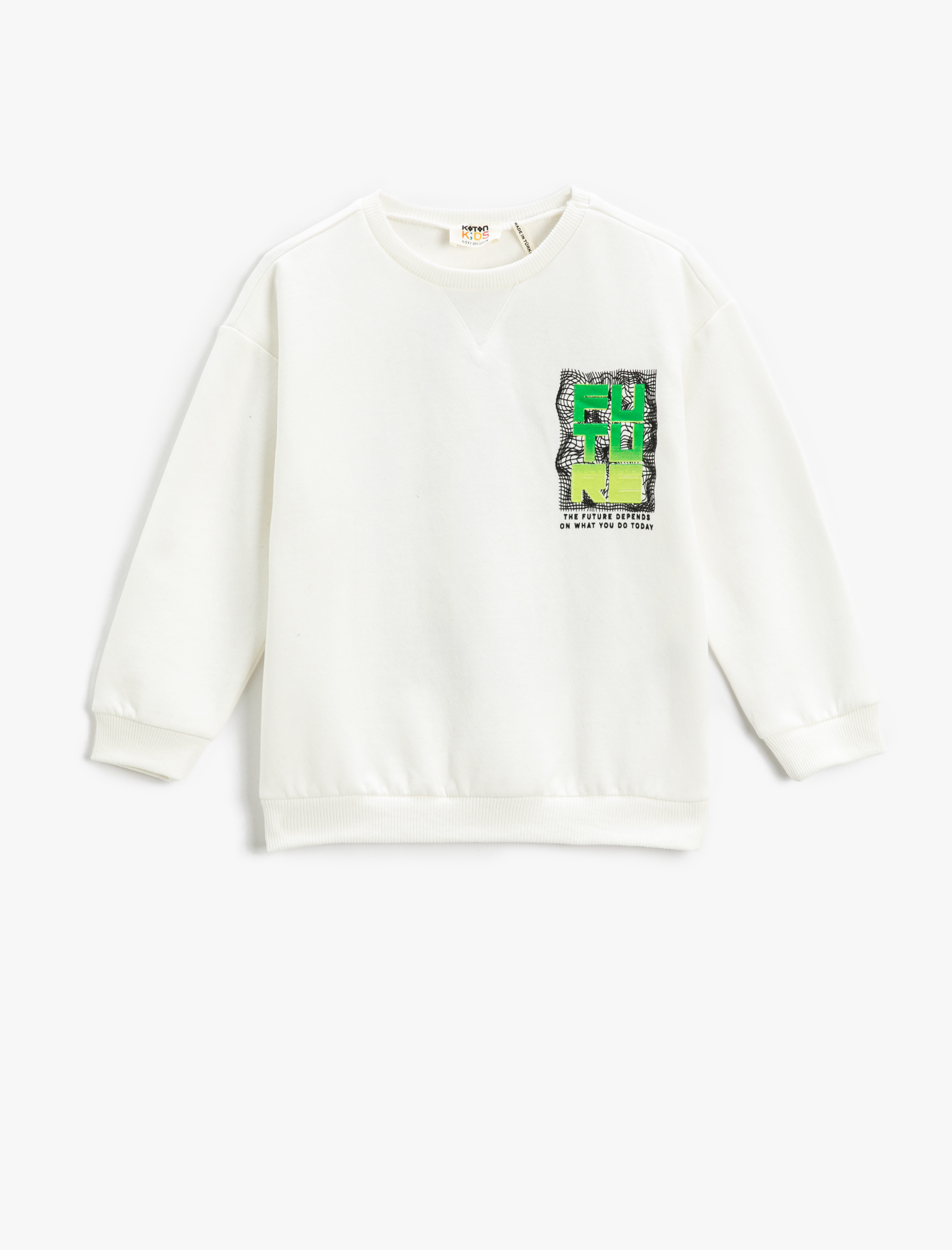  Erkek Çocuk Arkası Baskılı Sweatshirt