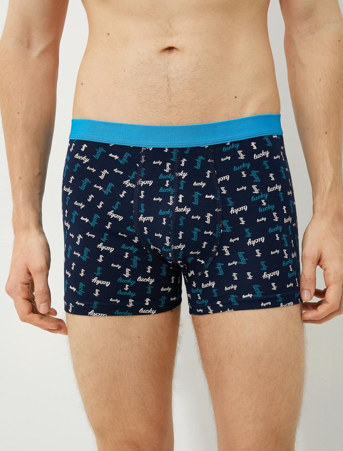  Basic 3'lü Boxer Seti Slogan Baskılı
