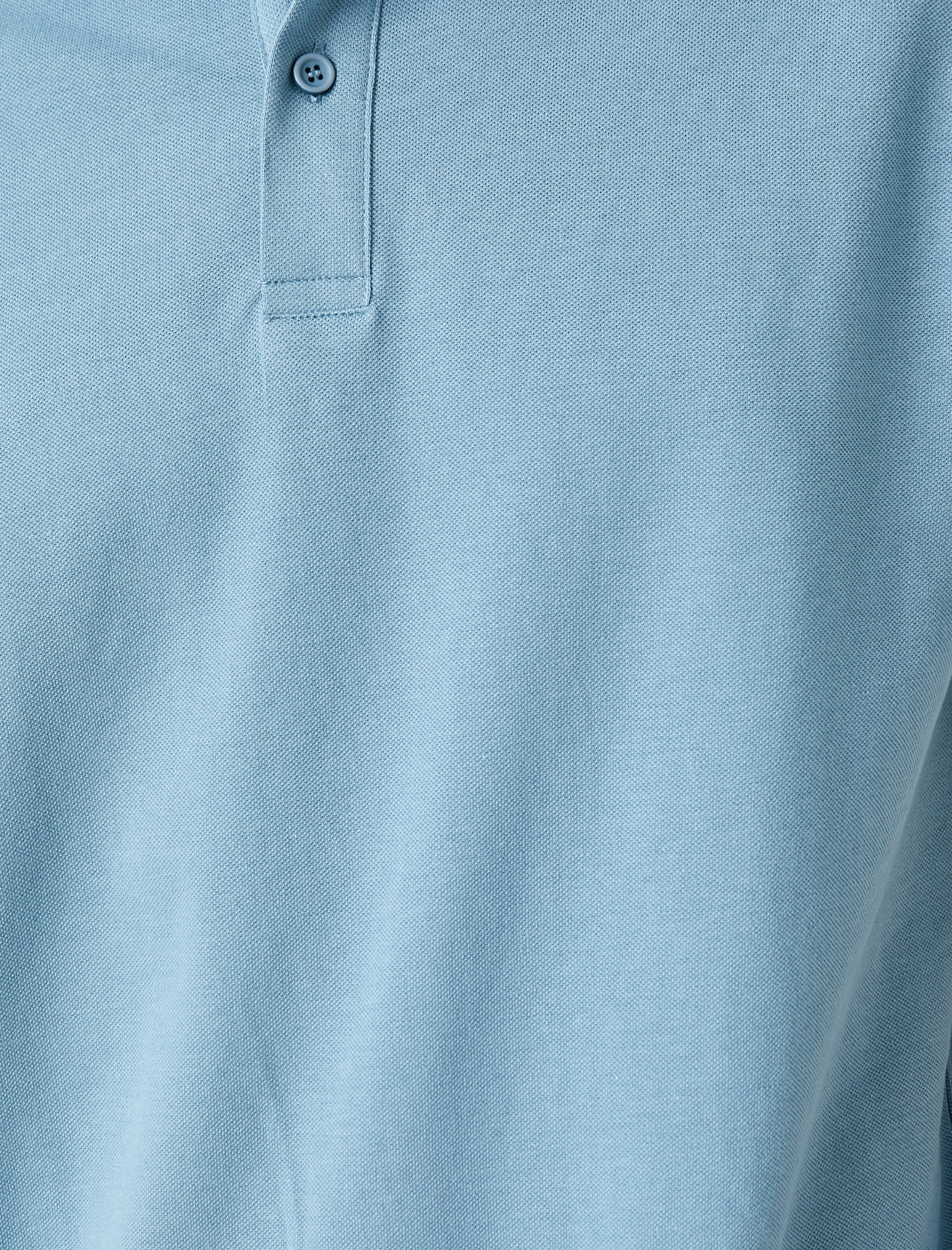   Basic Tişört Polo Yaka Düğmeli Dar Kesim