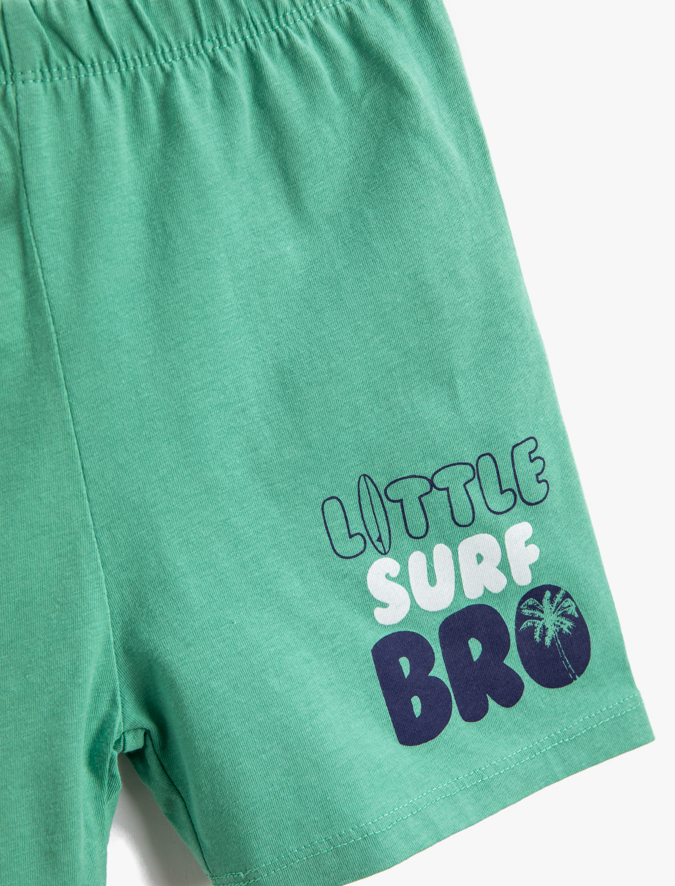  Erkek Bebek Baskılı Şort Beli Lastikli