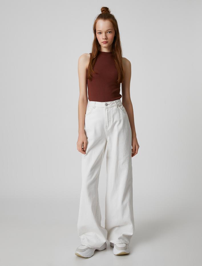  Pamuklu Atlet Dar Kesim Ribanalı Bisiklet Yaka