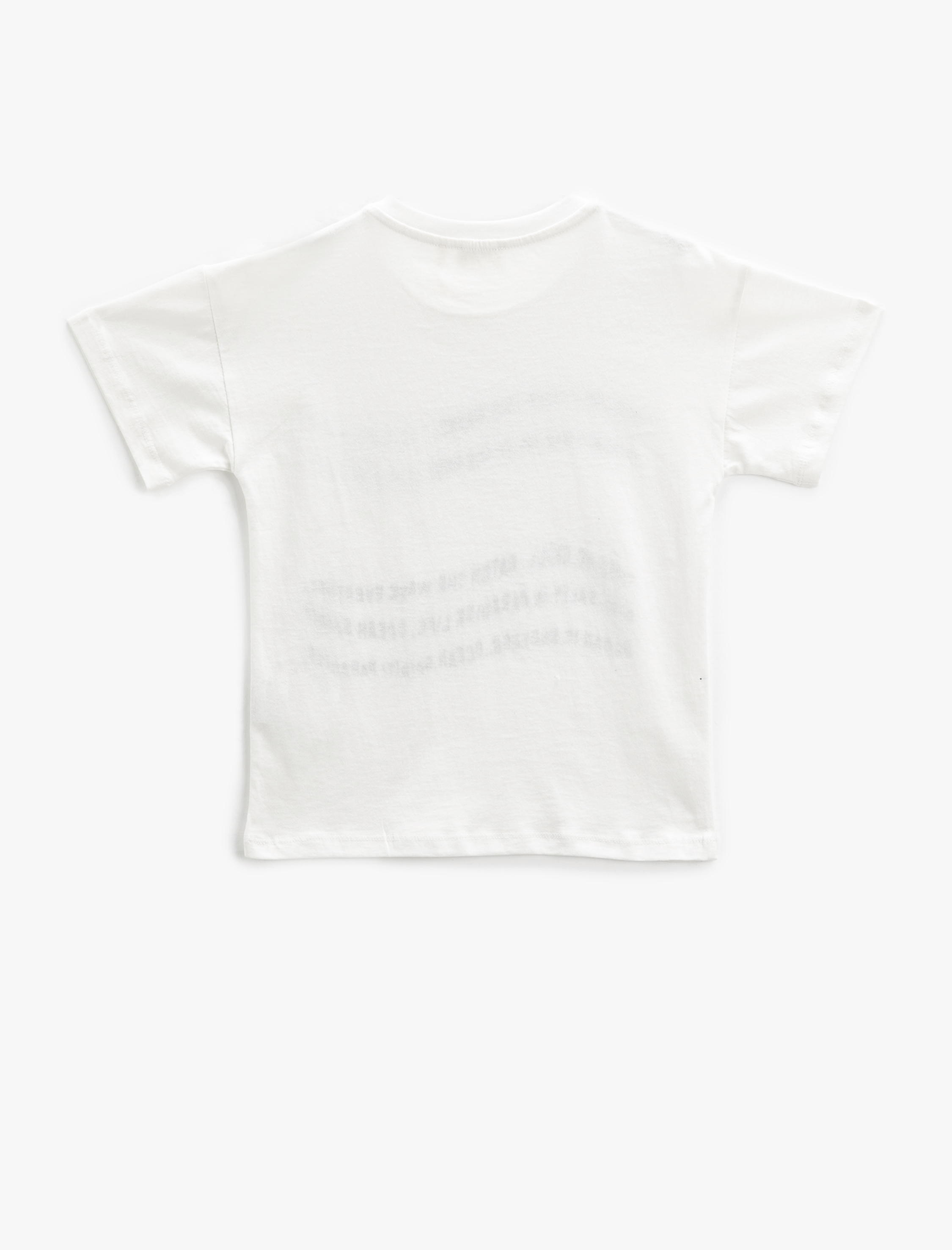  Erkek Çocuk Tişört Baskılı Kısa Kollu Bisiklet Yaka Cepli