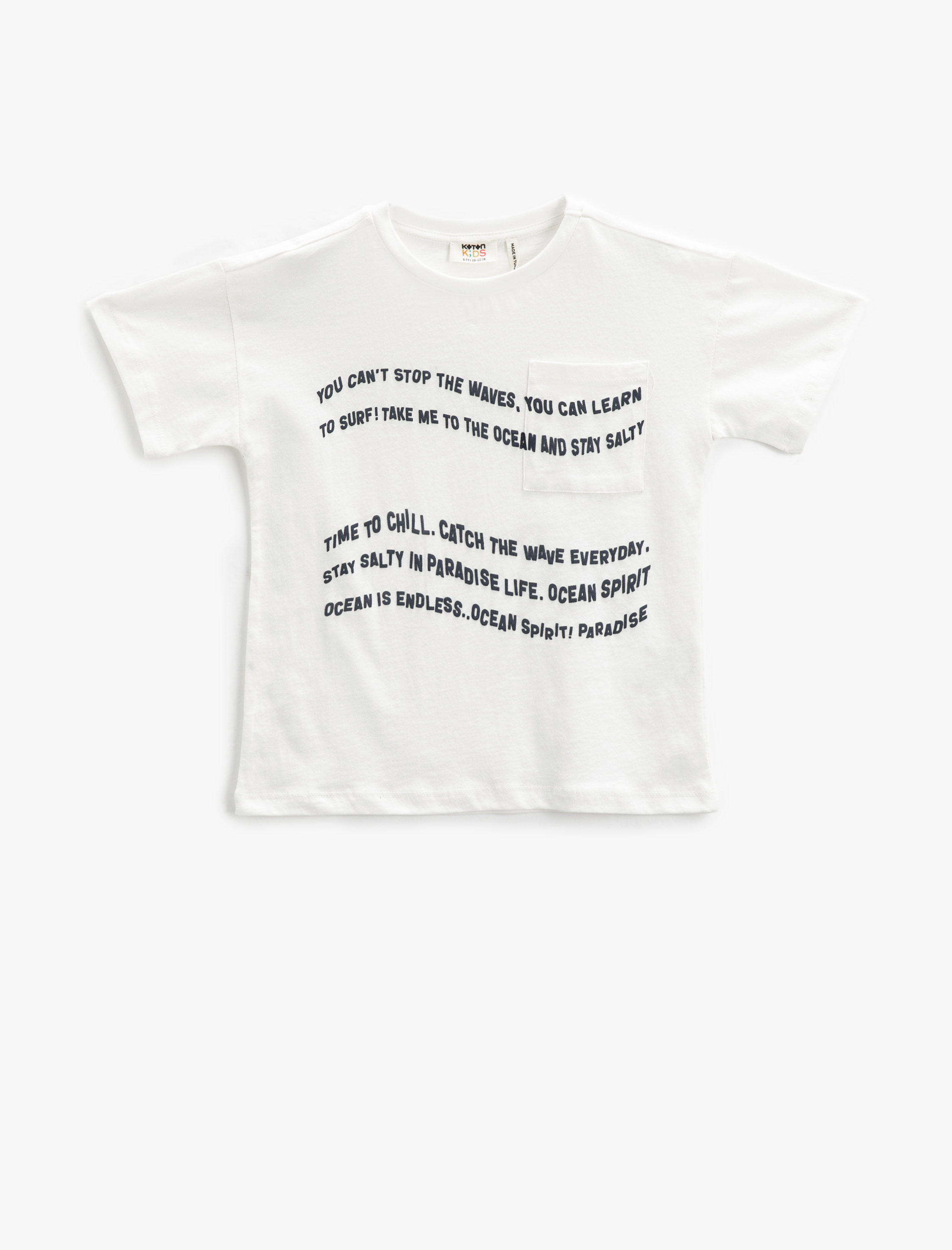  Erkek Çocuk Tişört Baskılı Kısa Kollu Bisiklet Yaka Cepli