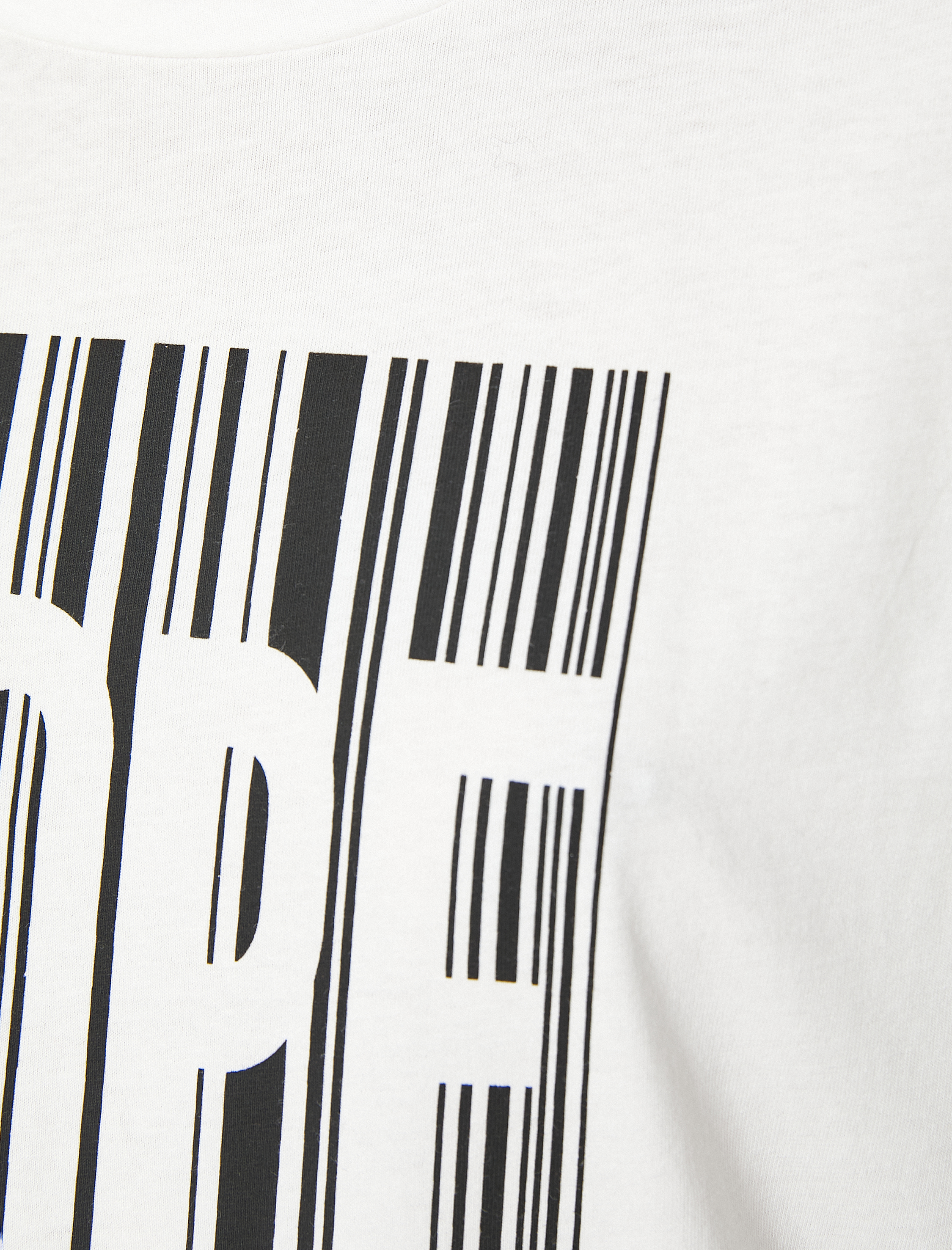   Pamuklu Tişört Baskılı Bisiklet Yaka Kısa Kollu