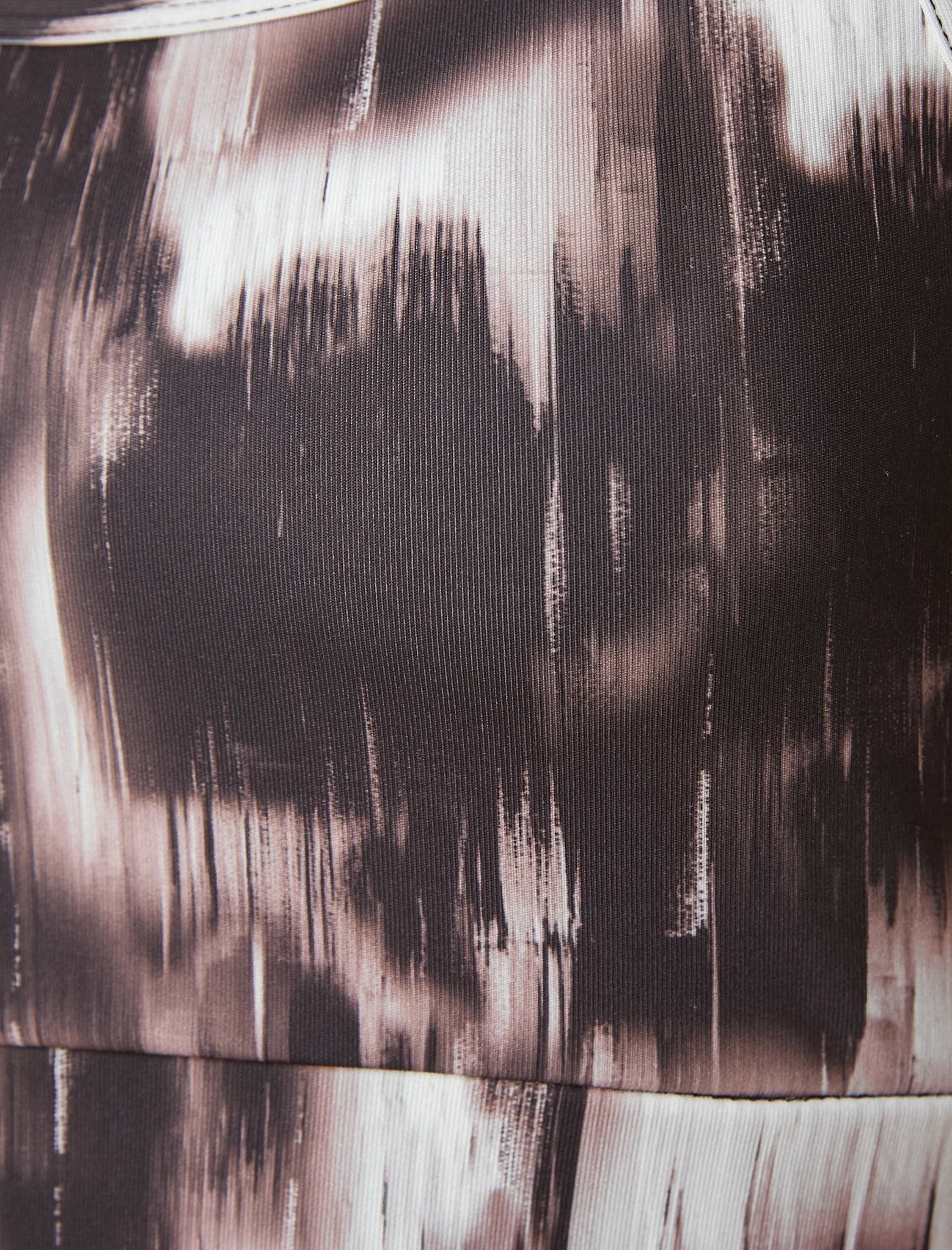   Soyut Baskılı Sporcu Sütyeni Çapraz Askılı