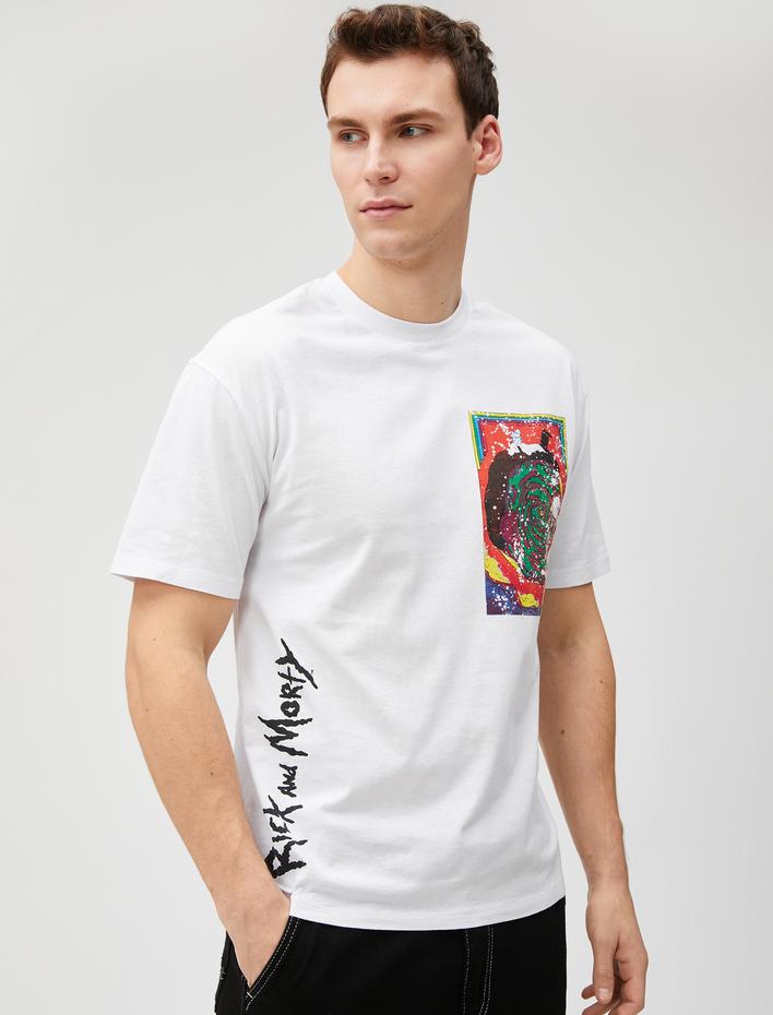  Rick and Morty Oversize Tişört Lisanslı Baskılı Pamuklu