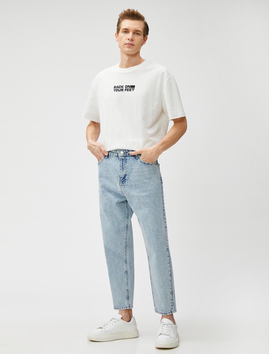   Loose Fit Kot Bol Pantolon - Steve Jean