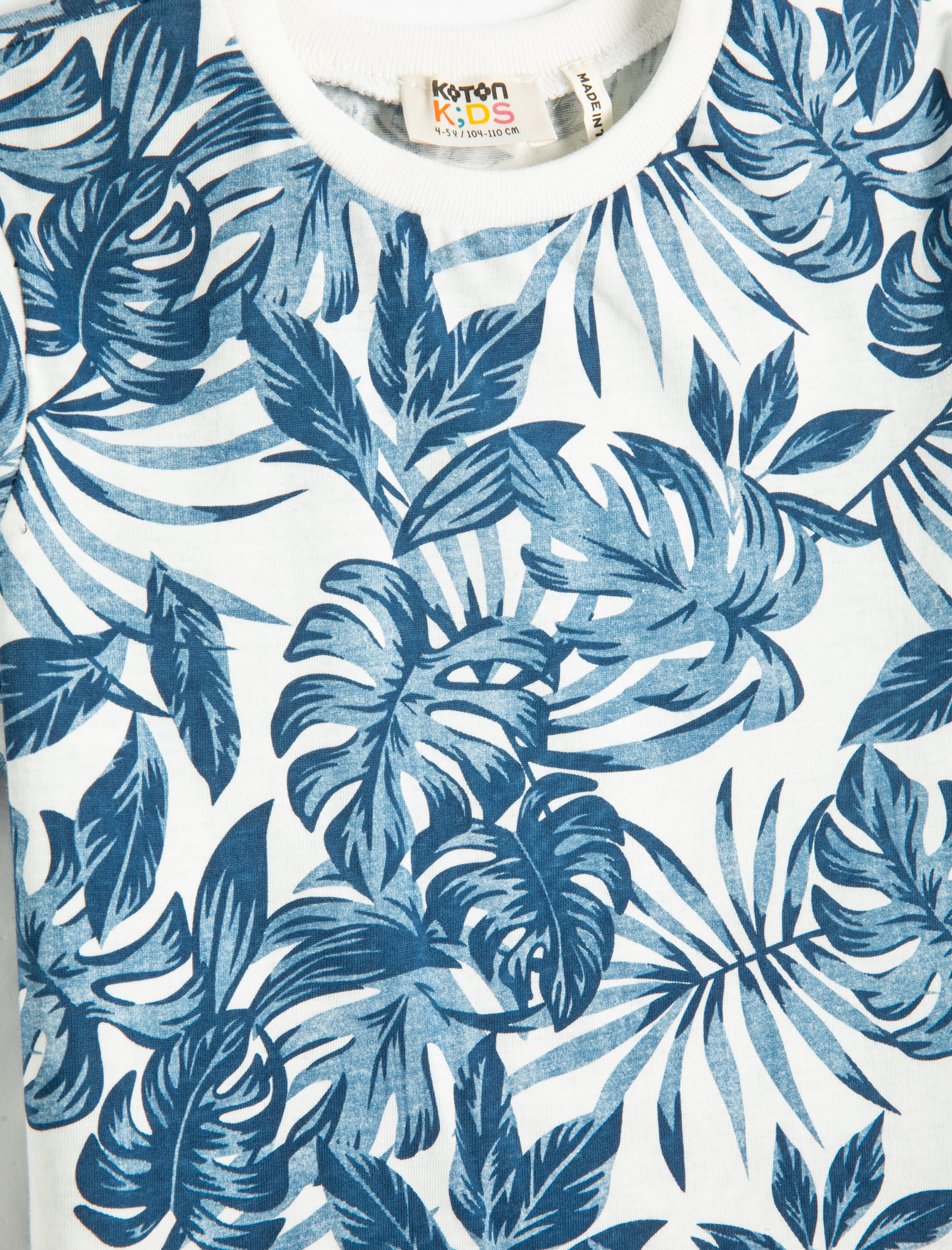  Erkek Çocuk Tişört Kısa Kollu Bisiklet Yaka Baskılı Pamuklu