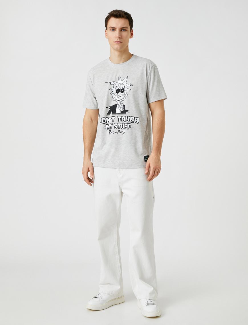   Rick and Morty Oversize Tişört Lisanslı Baskılı