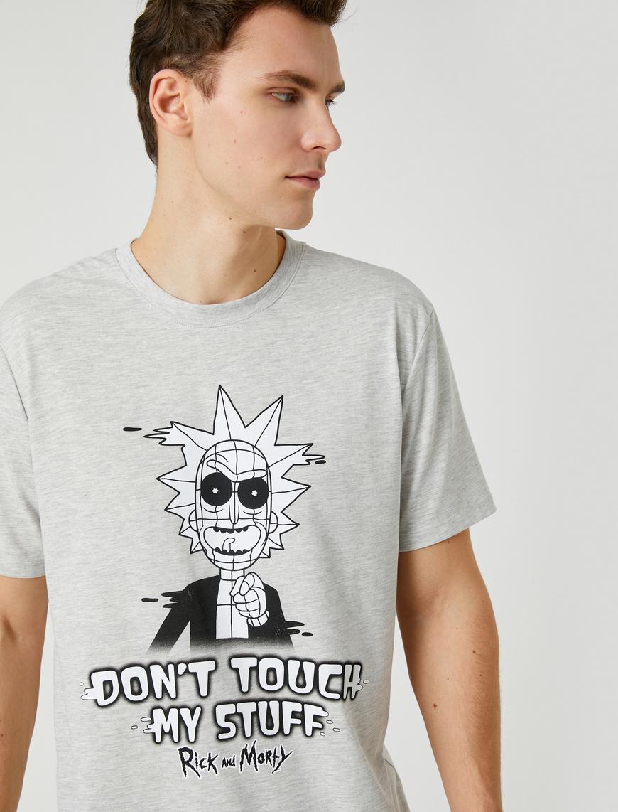   Rick and Morty Oversize Tişört Lisanslı Baskılı