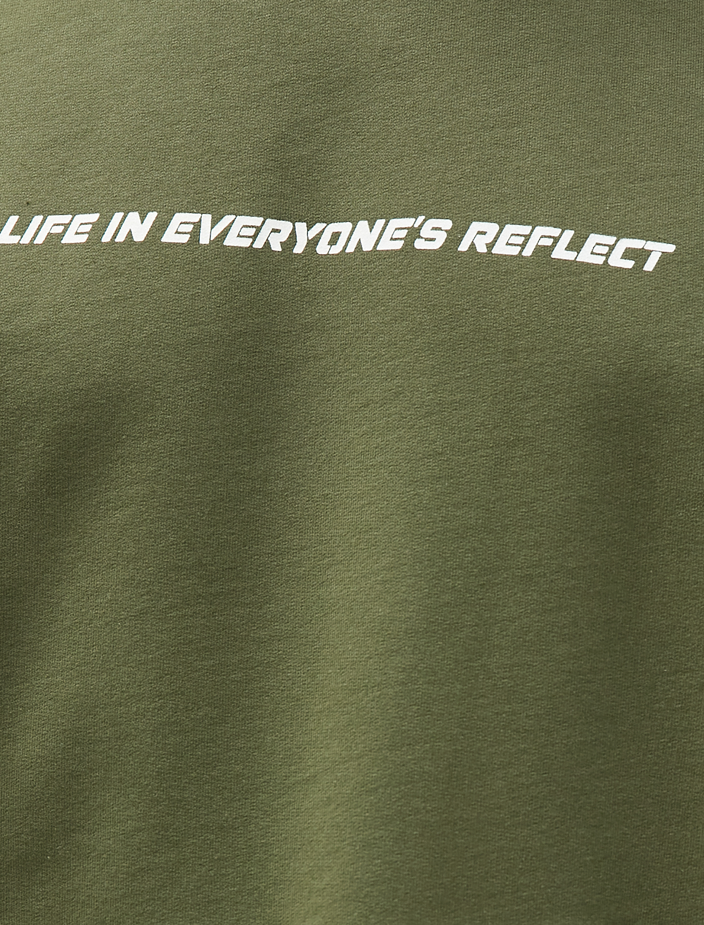  Oversize Tişört Slogan Baskılı Bisiklet Yaka Pamuklu