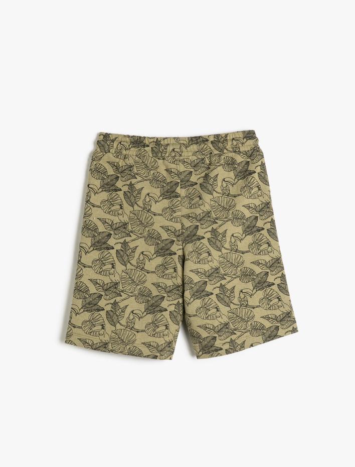 Erkek Çocuk Şort Beli Bağlamalı Baskılı Cepli