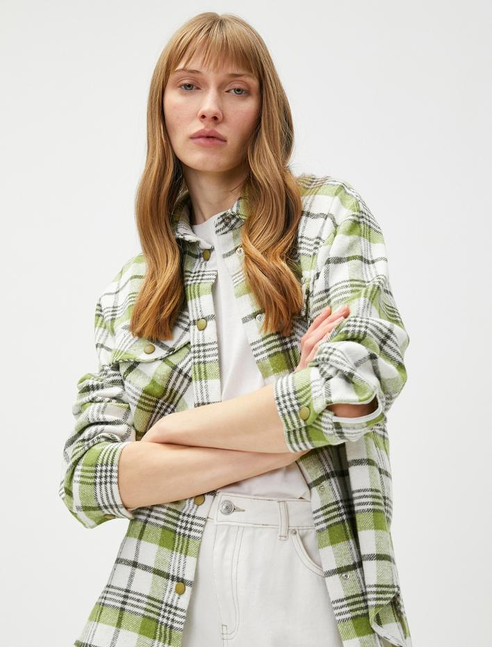  Oduncu Gömleği Cepli Çıtçıtlı