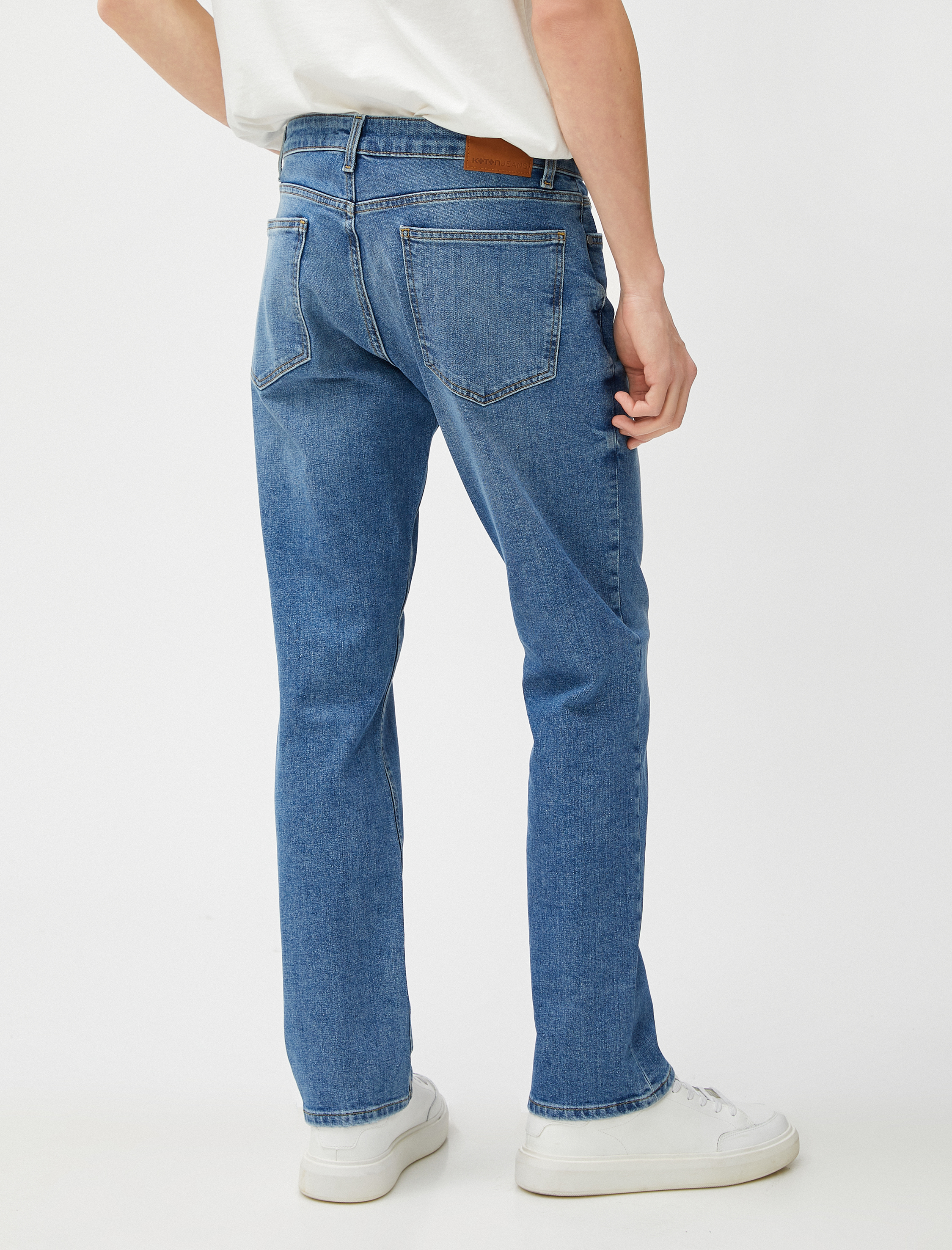   Straight Fit Boru Paça Kot Pantolon - Mark Jean