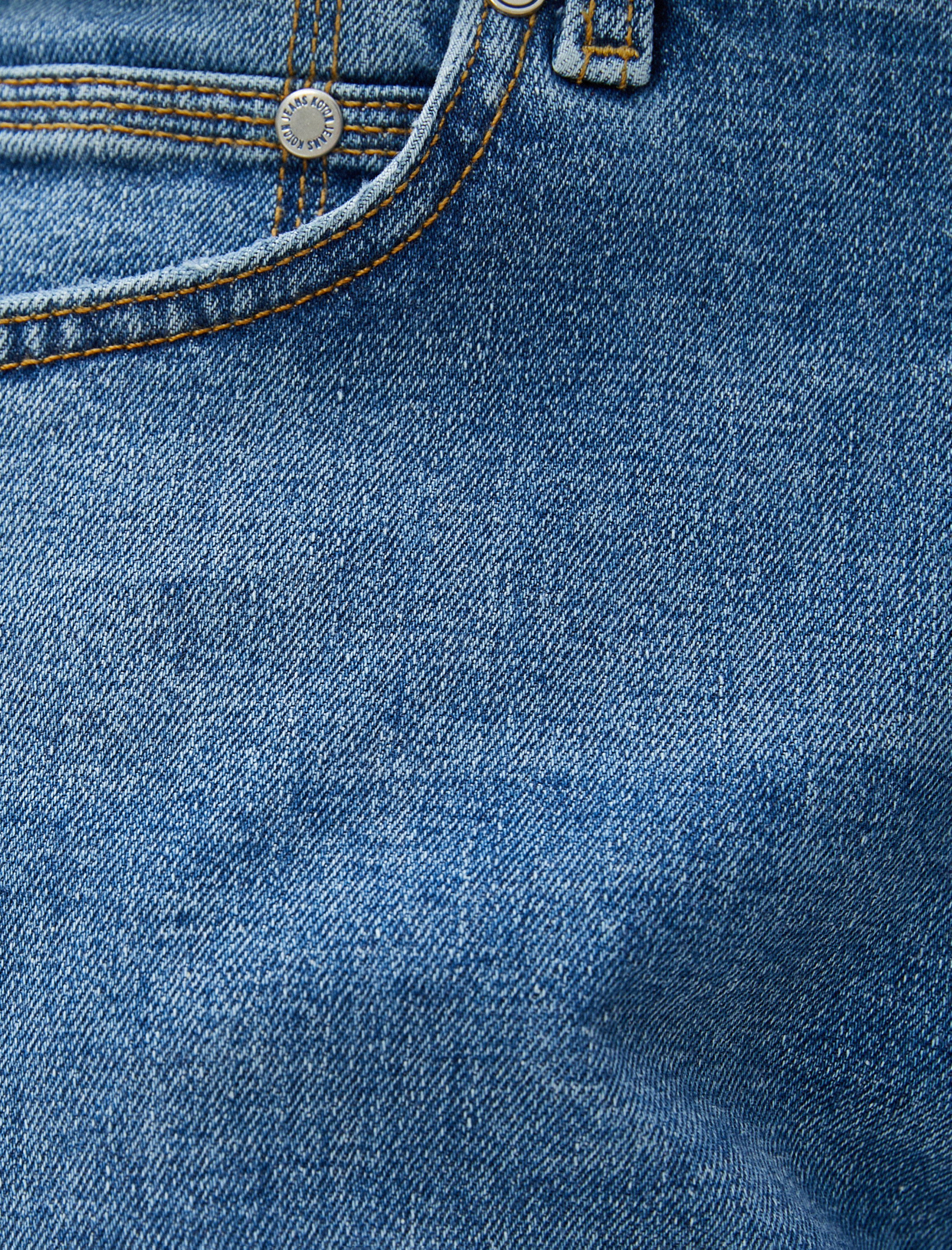   Straight Fit Boru Paça Kot Pantolon - Mark Jean