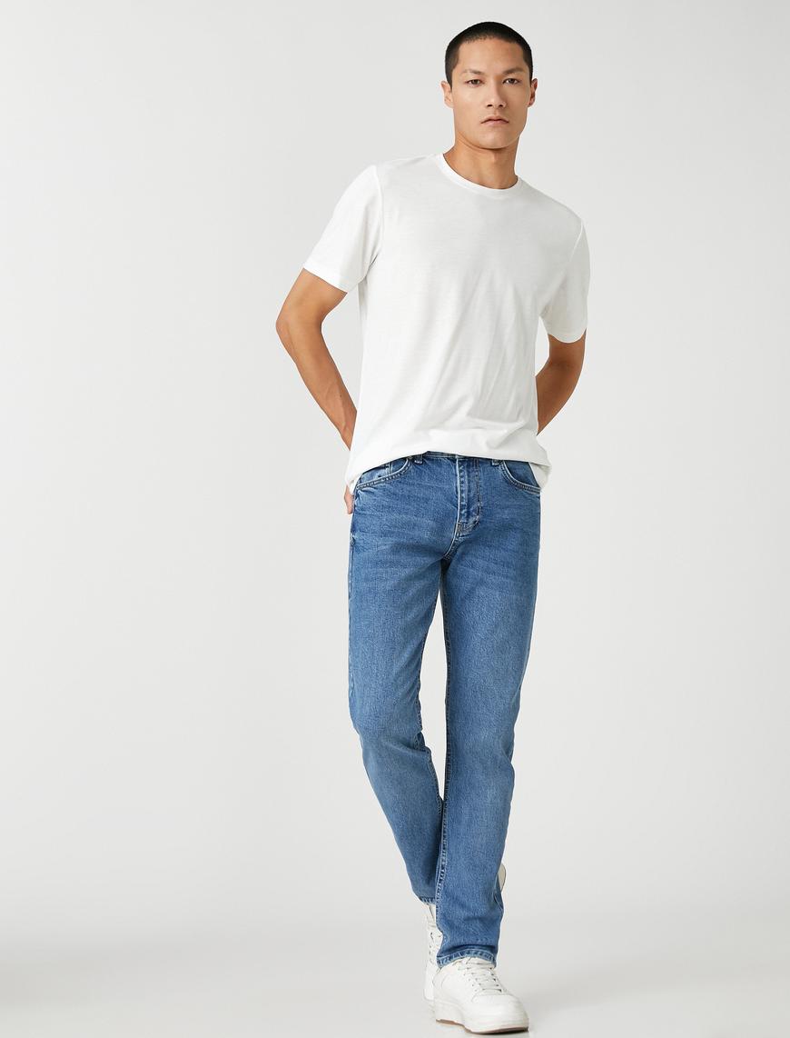   Slim Fit Kot Pantolon - Brad Jean