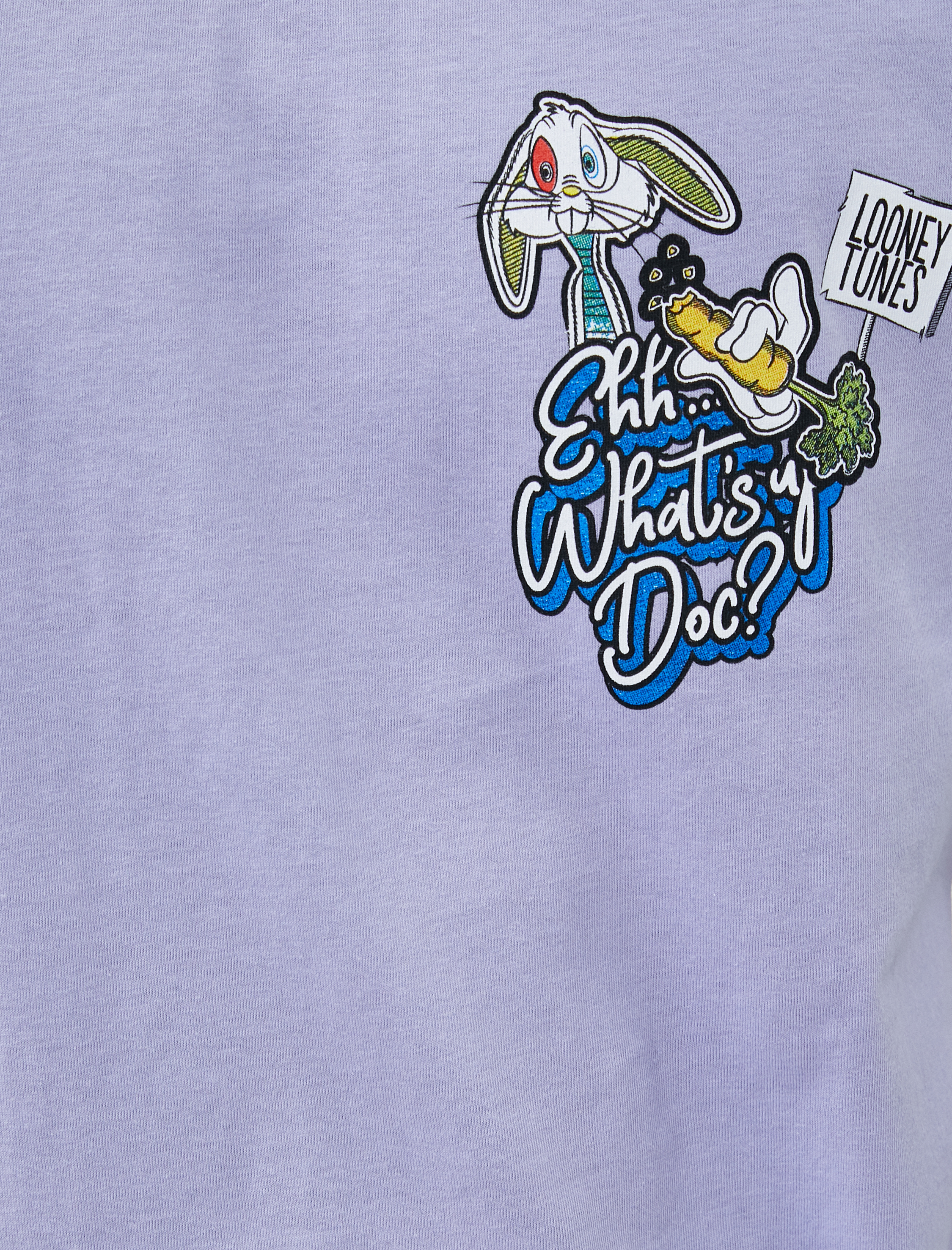   Bugs Bunny Oversize Tişört Arkası Baskılı Lisanslı