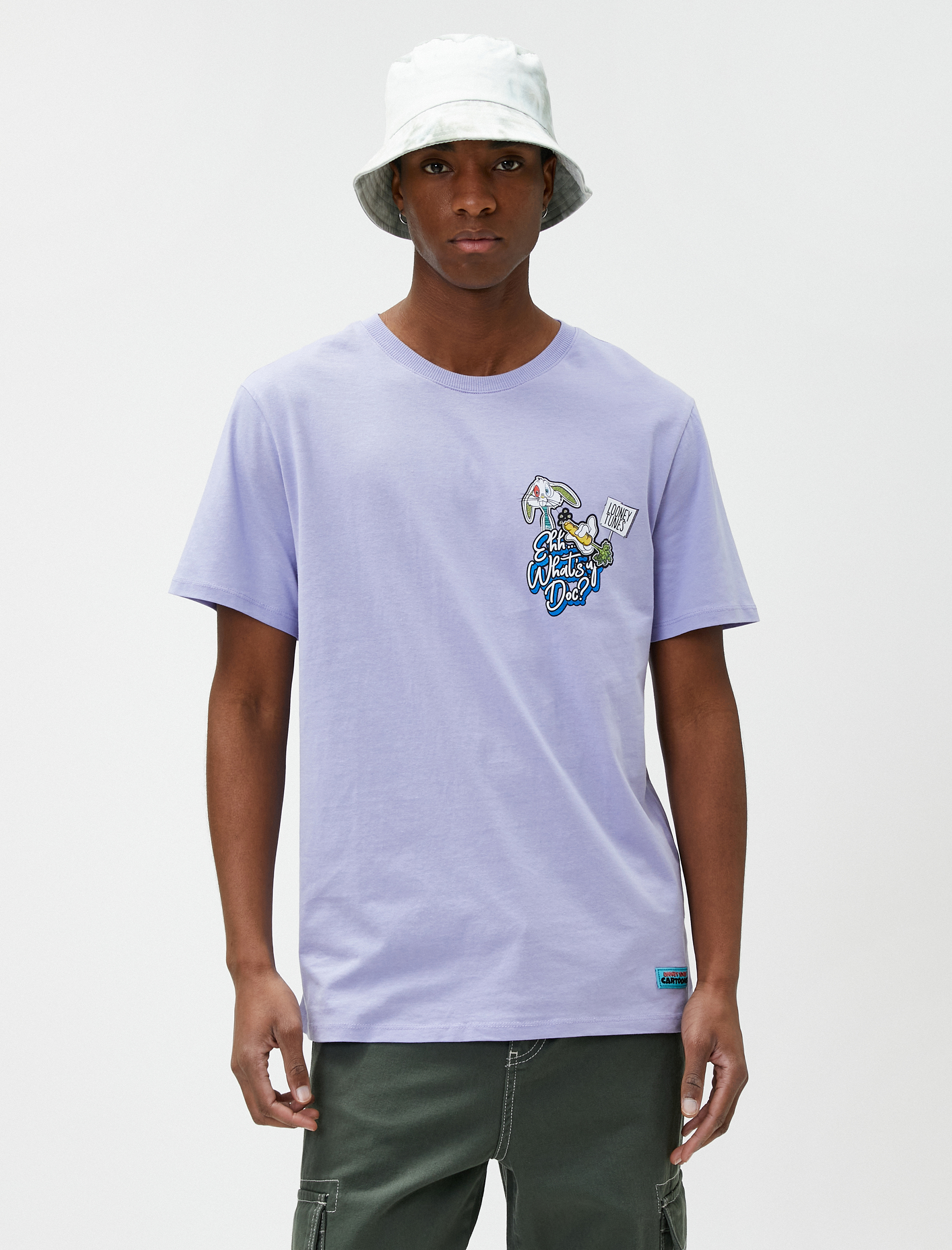   Bugs Bunny Oversize Tişört Arkası Baskılı Lisanslı