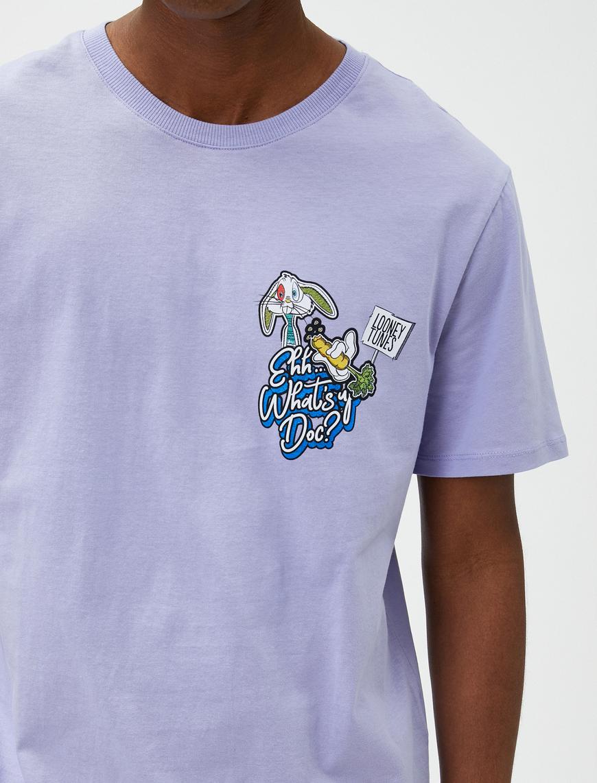   Bugs Bunny Oversize Tişört Arkası Baskılı Lisanslı