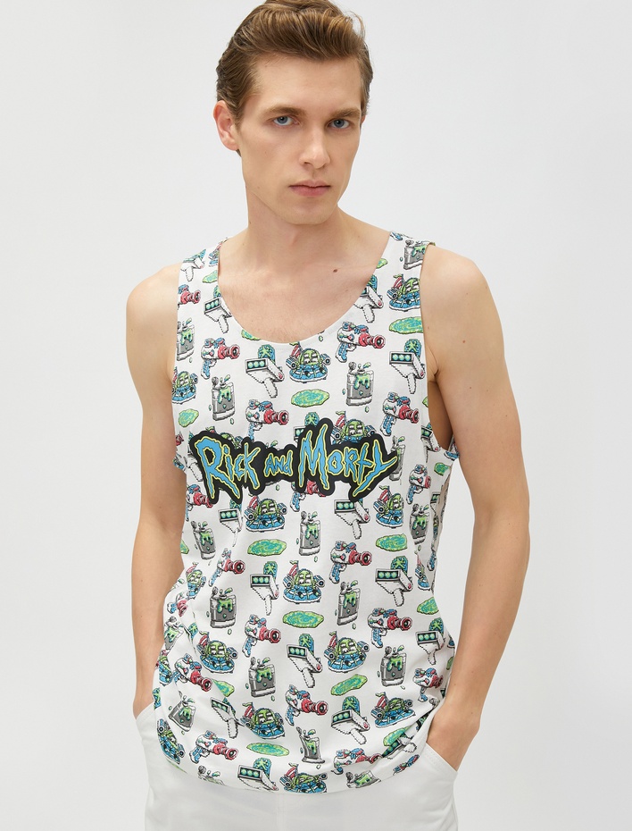  Rick and Morty Atlet Lisanslı Baskılı