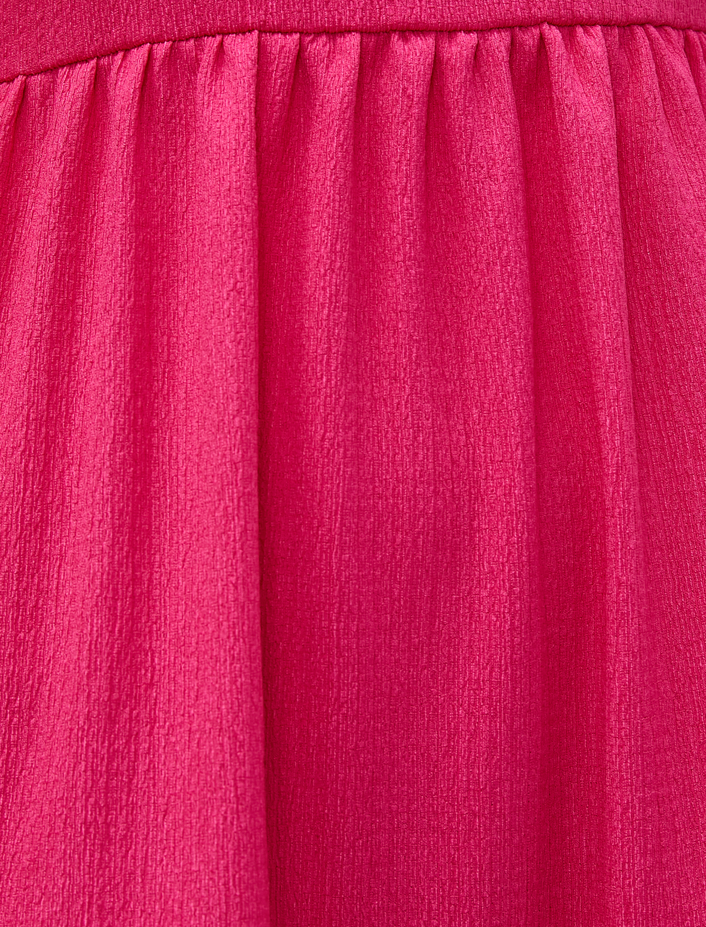   Katlı Mini Elbise Kısa Kollu V Yaka