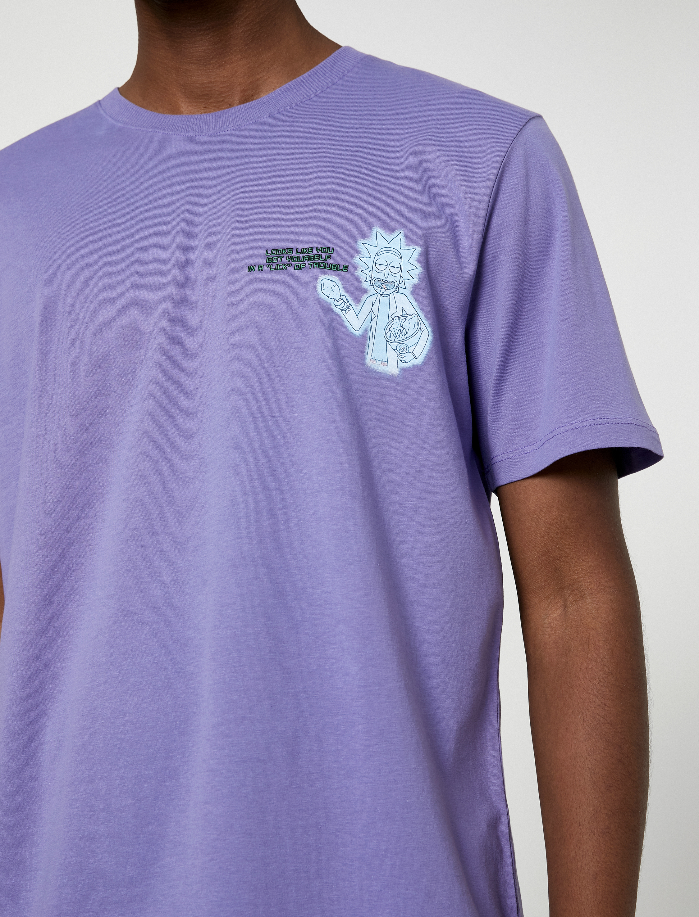   Rick and Morty Oversize Tişört Lisanslı Baskılı Pamuklu