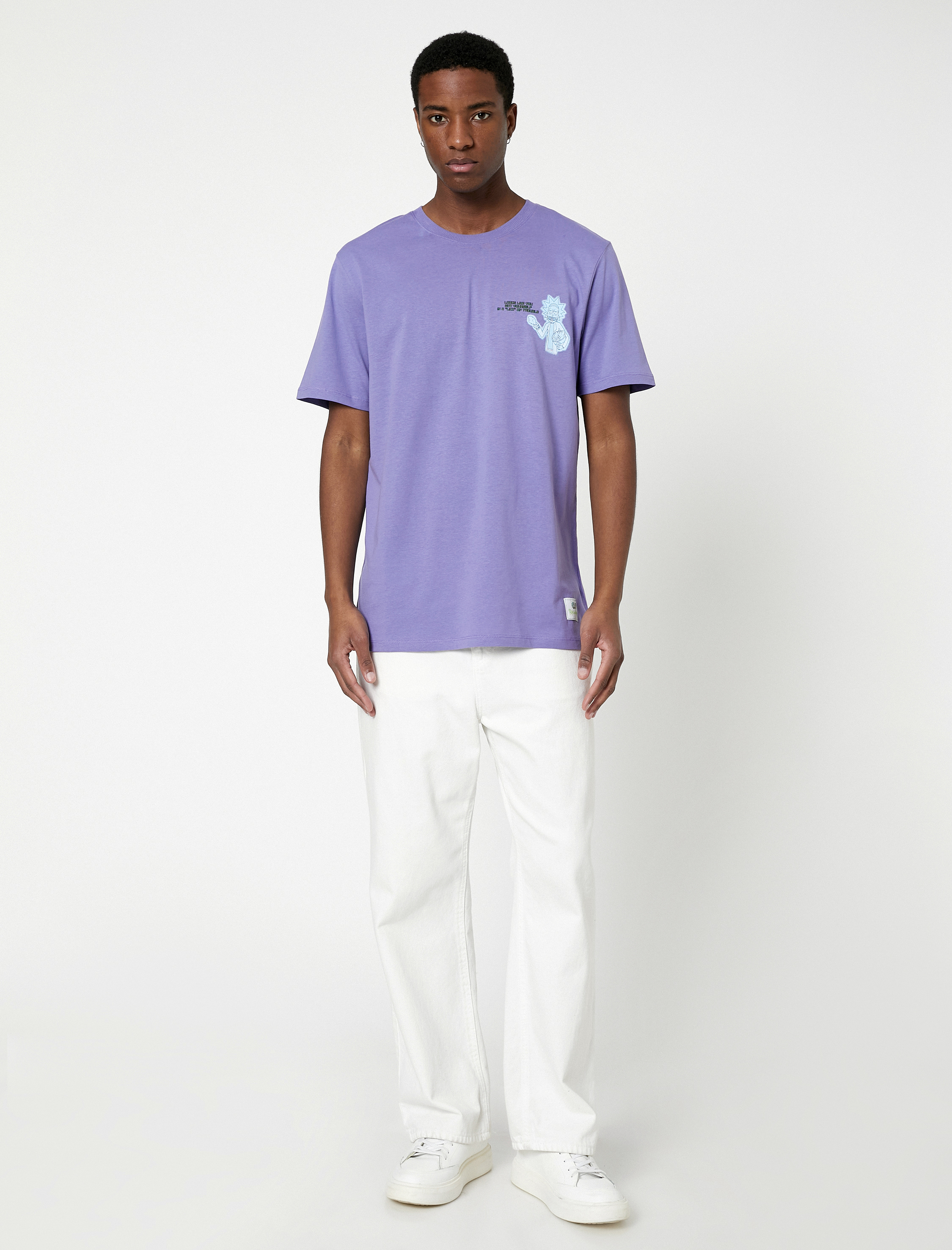   Rick and Morty Oversize Tişört Lisanslı Baskılı Pamuklu