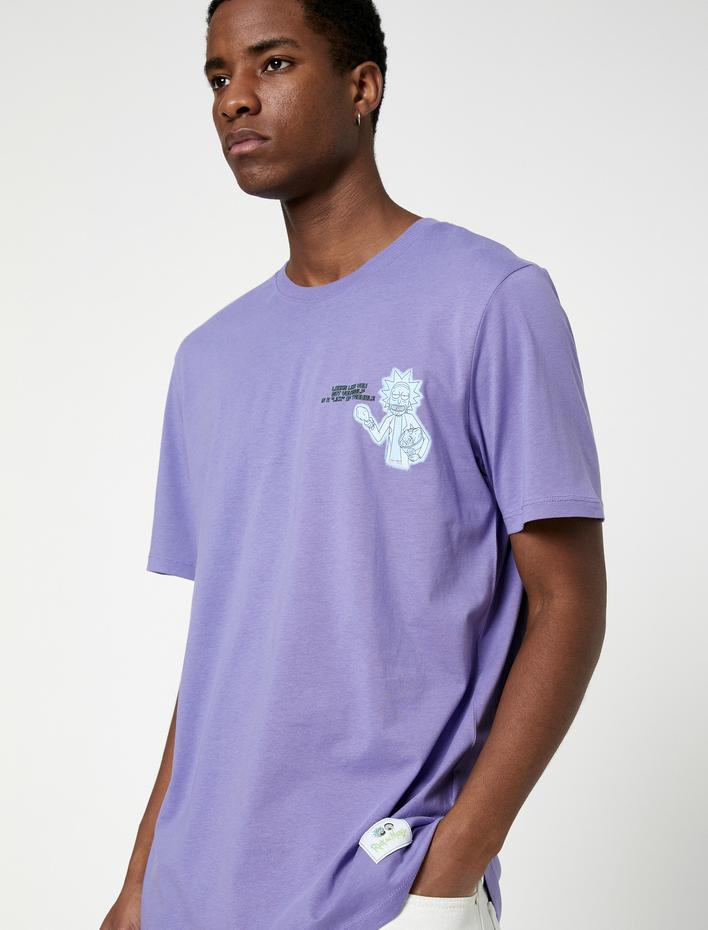  Rick and Morty Oversize Tişört Lisanslı Baskılı Pamuklu