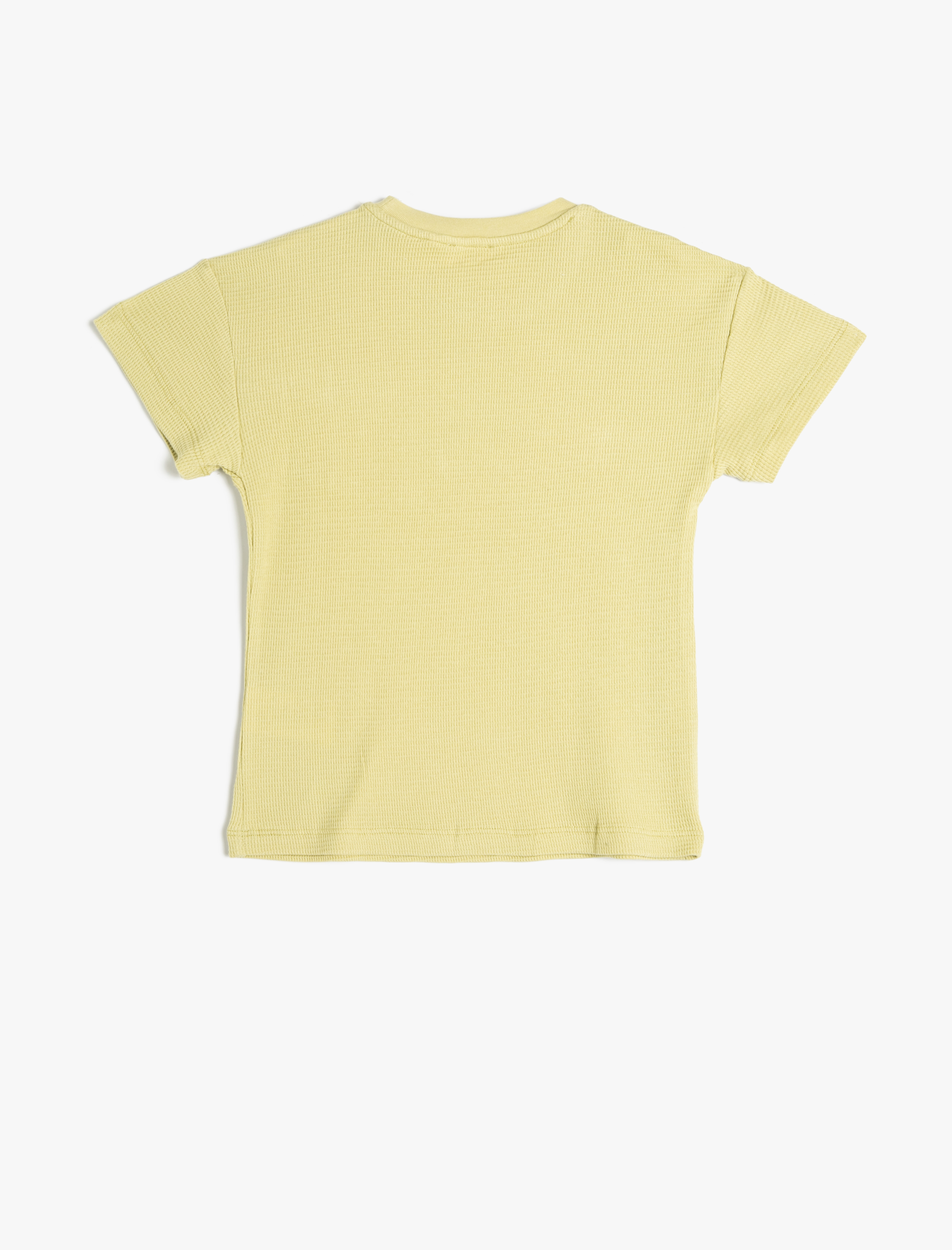  Erkek Çocuk Basic Tişört Kısa Kollu Bisiklet Yaka Pamuklu