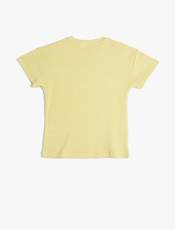 Erkek Çocuk Basic Tişört Kısa Kollu Bisiklet Yaka Pamuklu