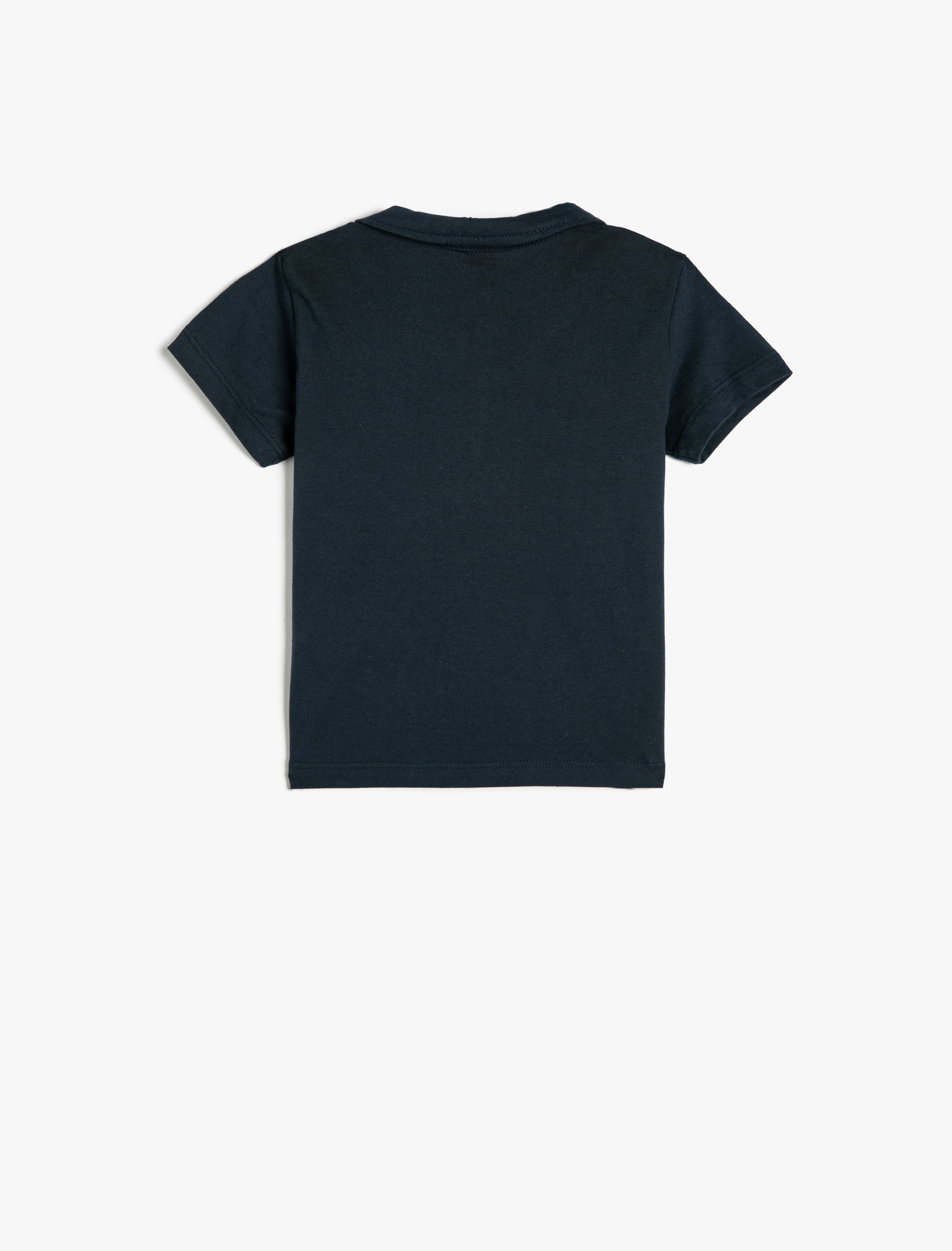  Erkek Bebek Polo Yaka Tişört Kısa Kollu Hayvanlar Baskılı Pamuklu