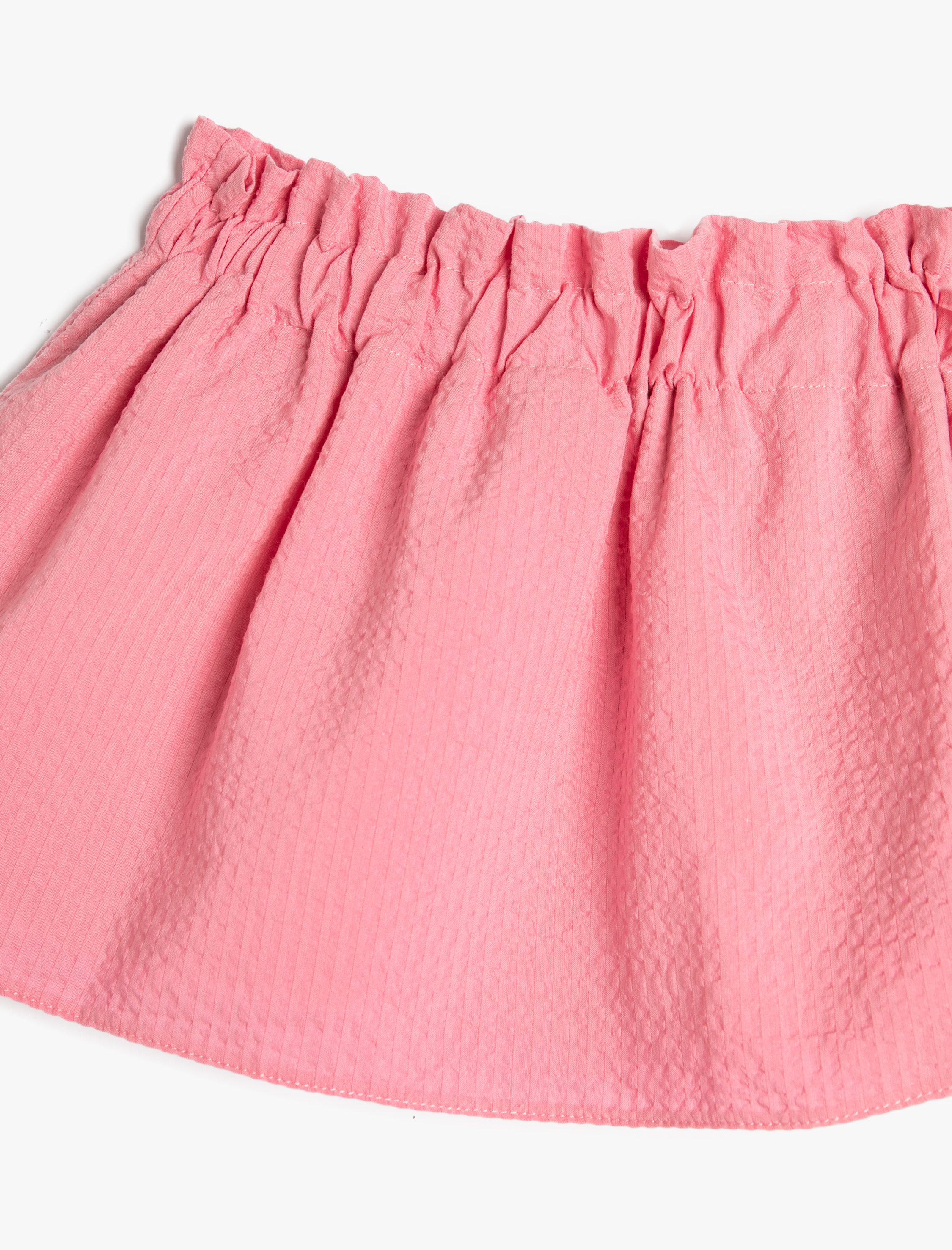 Kız Bebek Etek Beli Lastikli Pamuklu Astarlı