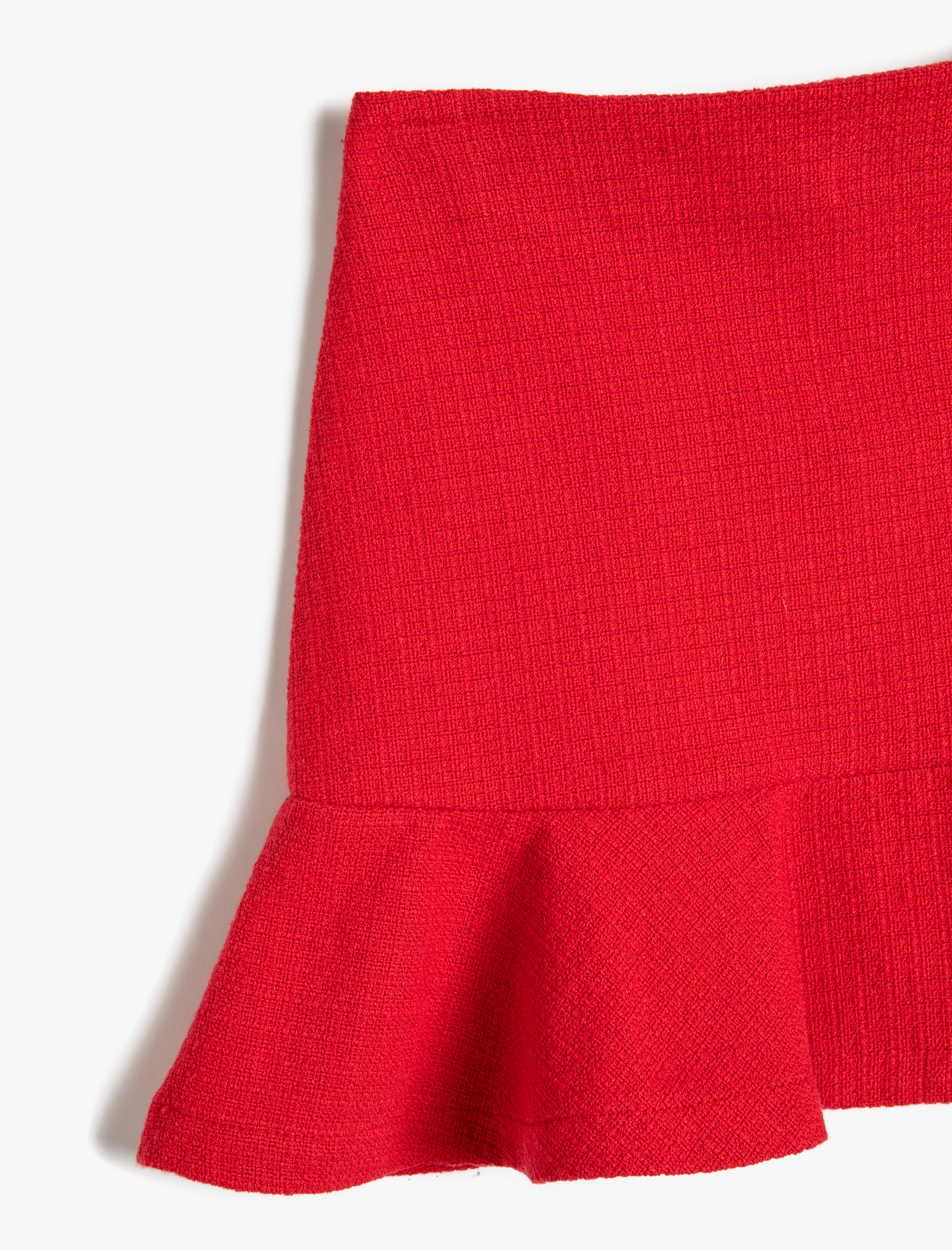  Kız Çocuk Etek Volanlı Beli Lastikli Pamuklu