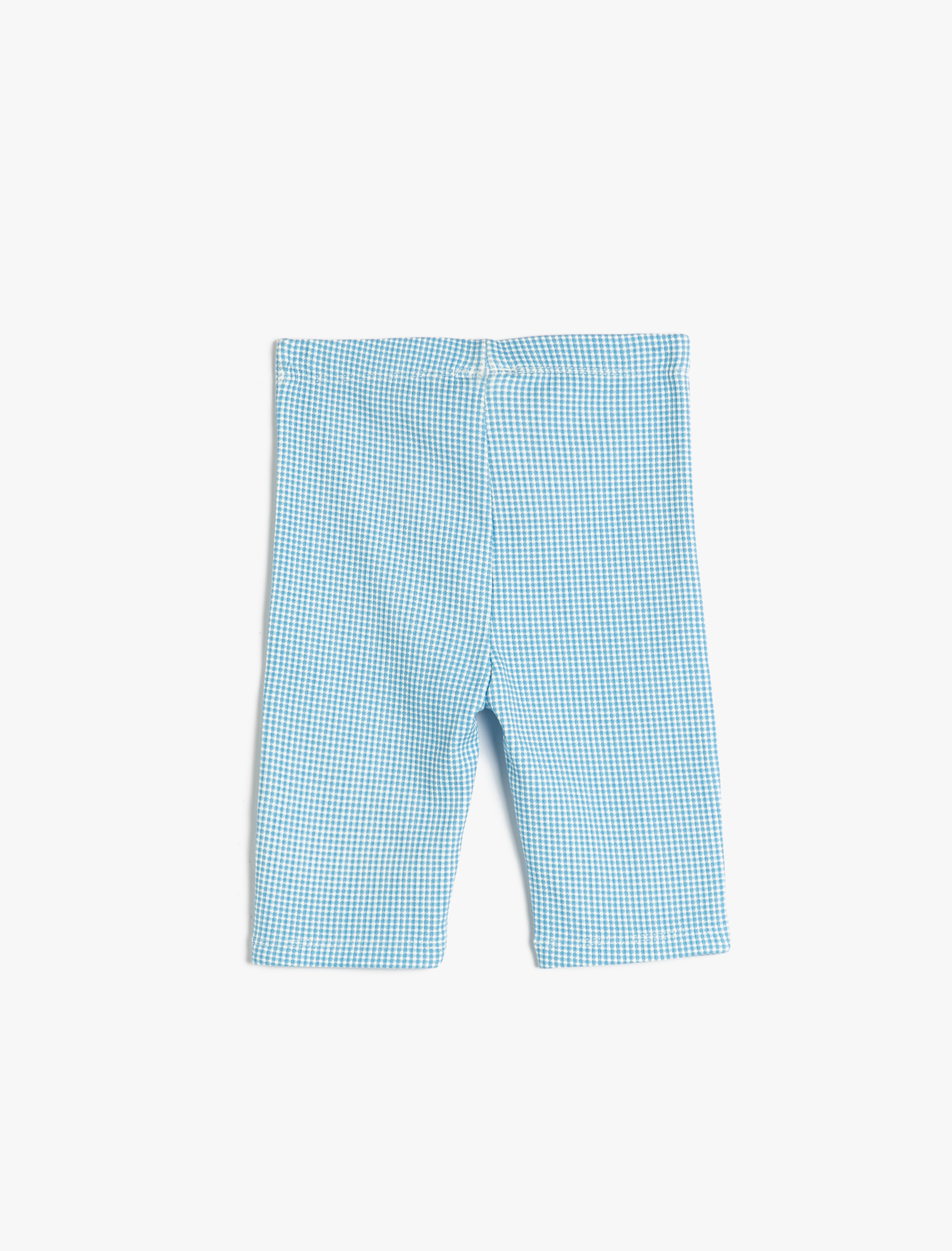  Kız Çocuk Biker Tayt Beli Lastikli Fitilli Pamuklu