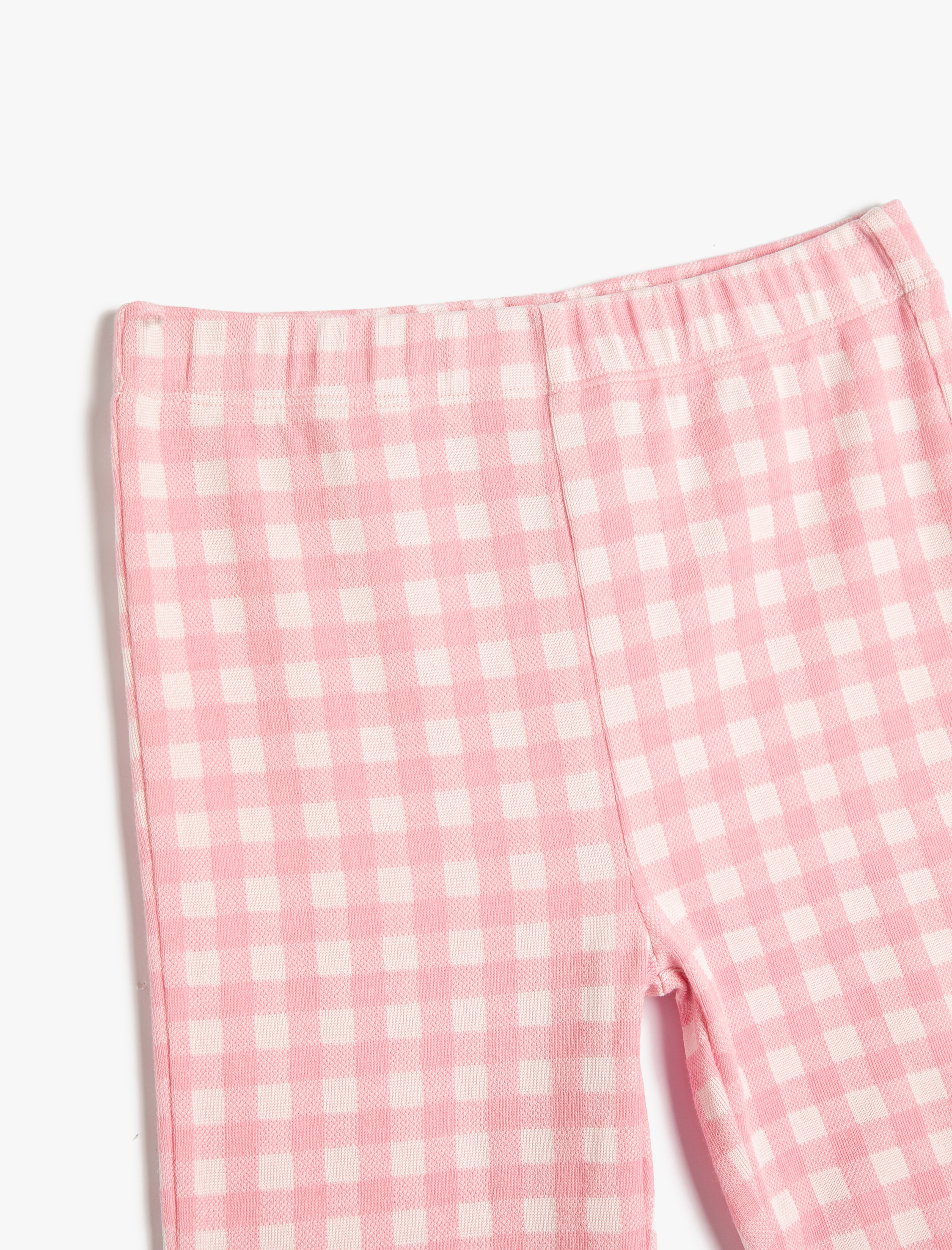  Kız Çocuk İspanyol Paça Tayt Pantolon Beli Lastikli Pamuklu