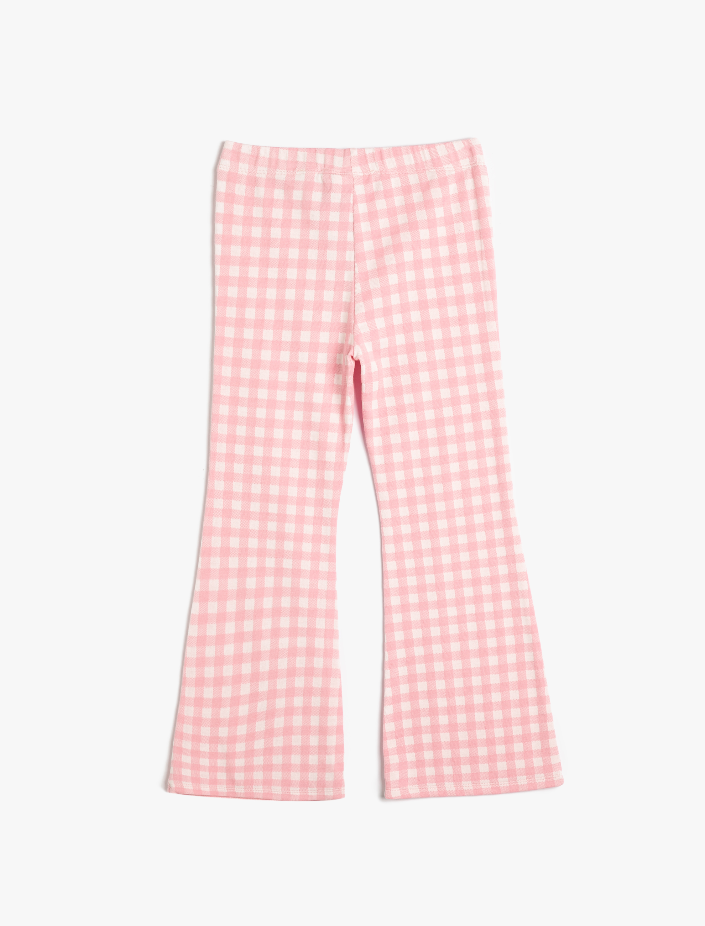  Kız Çocuk İspanyol Paça Tayt Pantolon Beli Lastikli Pamuklu