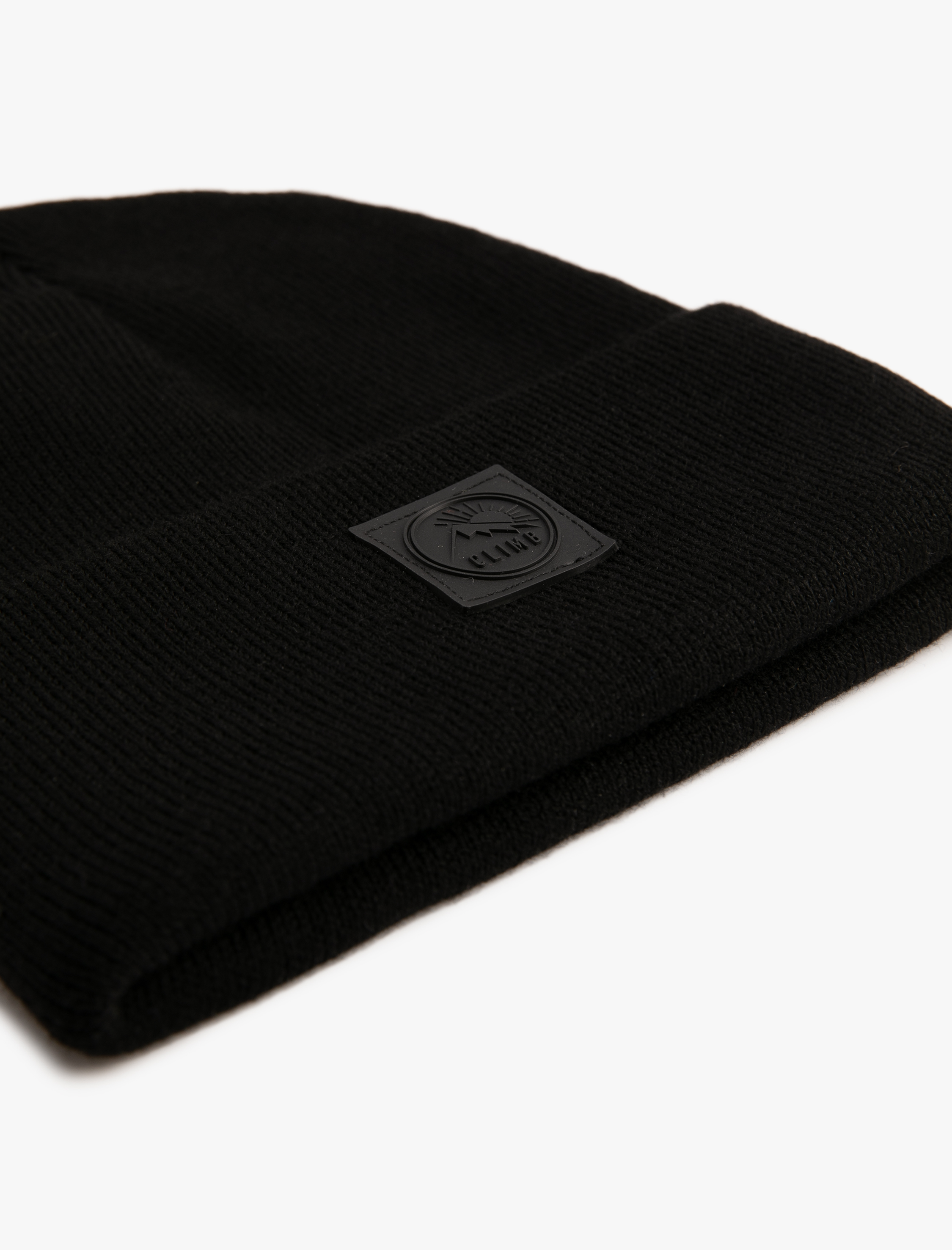  Erkek Basic Bere Manzara Etiket Baskılı Katlama Detaylı