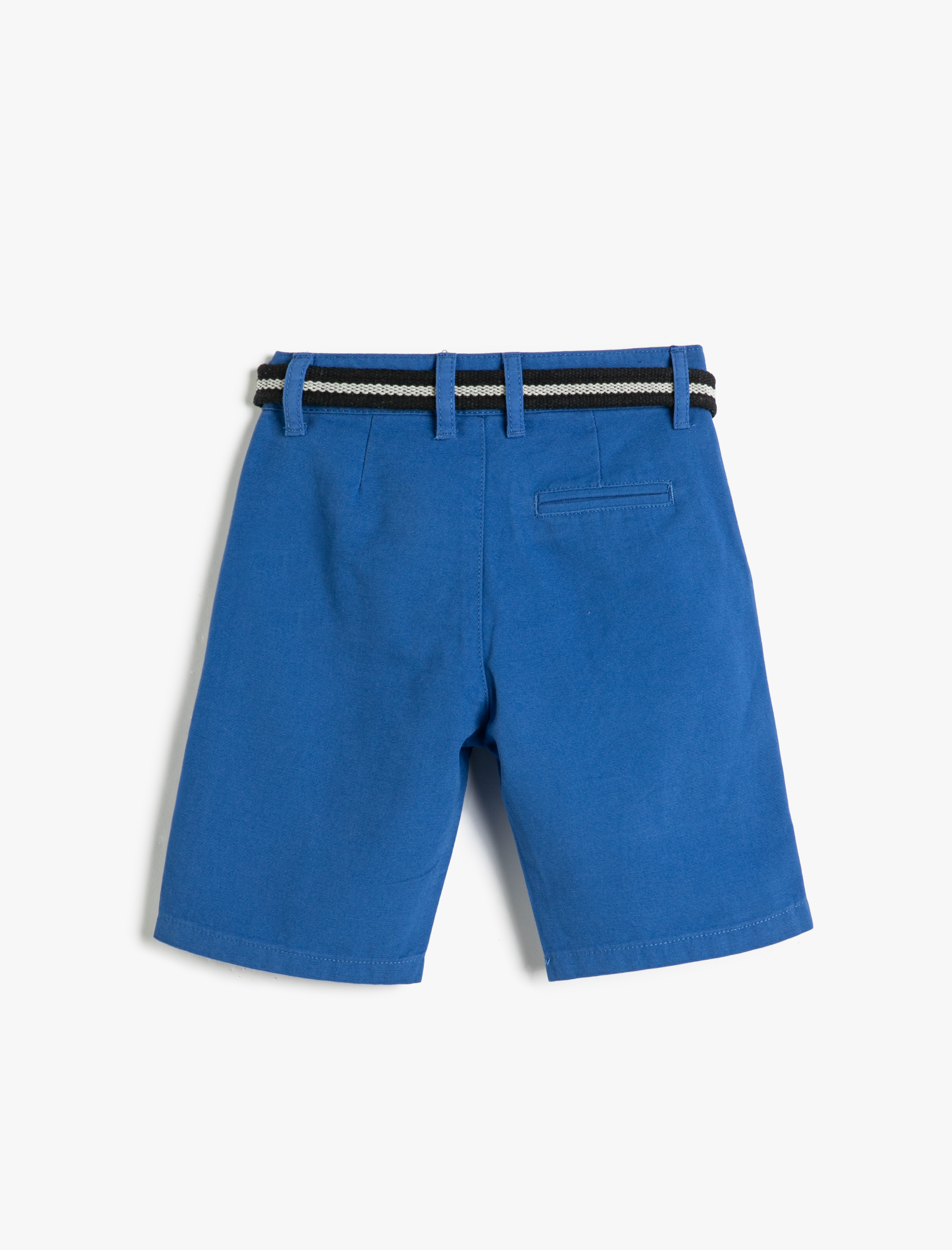  Erkek Çocuk Chino Şort Kemer Detaylı Cepli Pamuklu